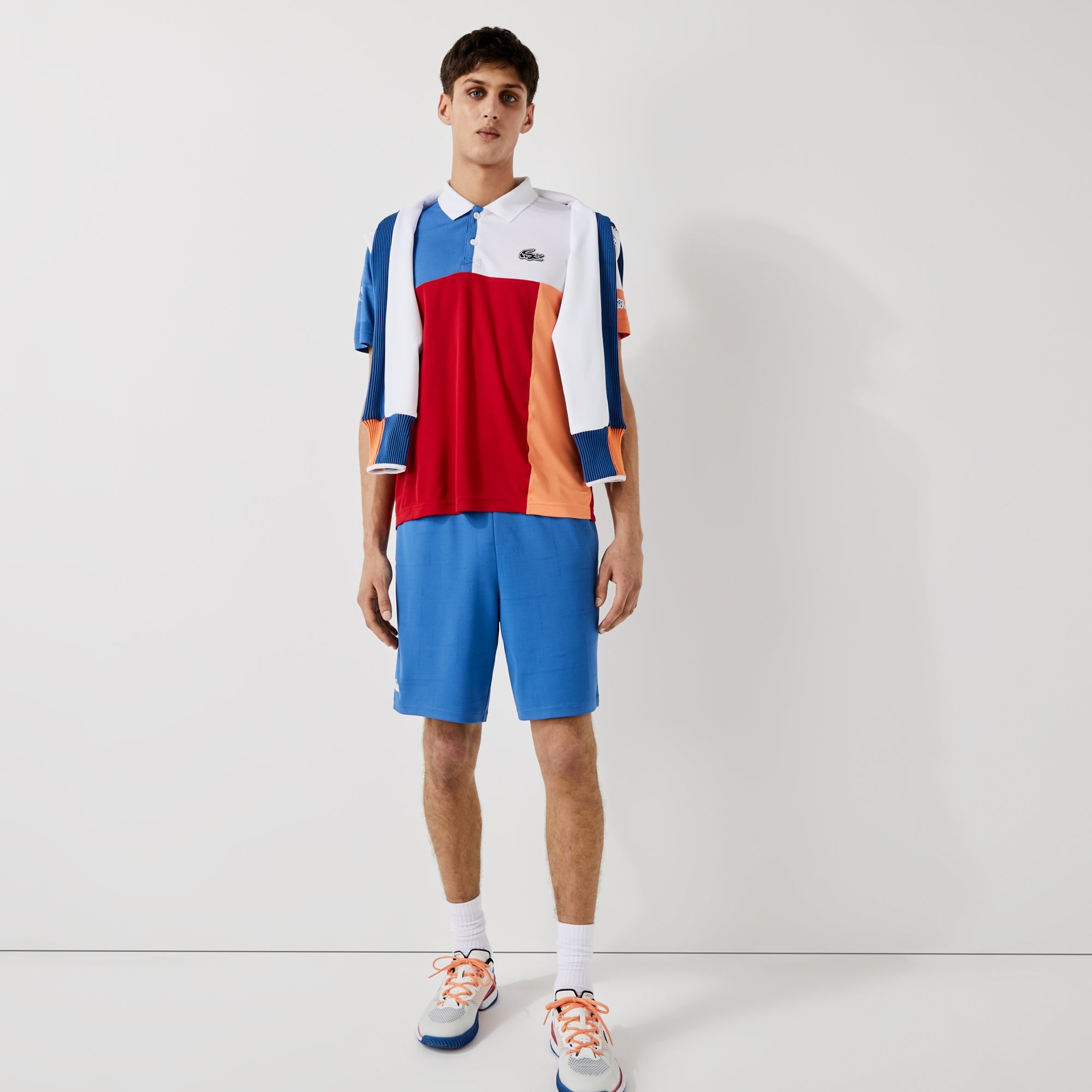 Lacoste Men's Jacquard Tennis Shorts Blue (3)