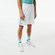 Lacoste Men's Striped Tennis Shorts White (1)