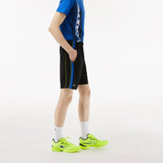 Lacoste Men's Striped Tennis Shorts Black (1)