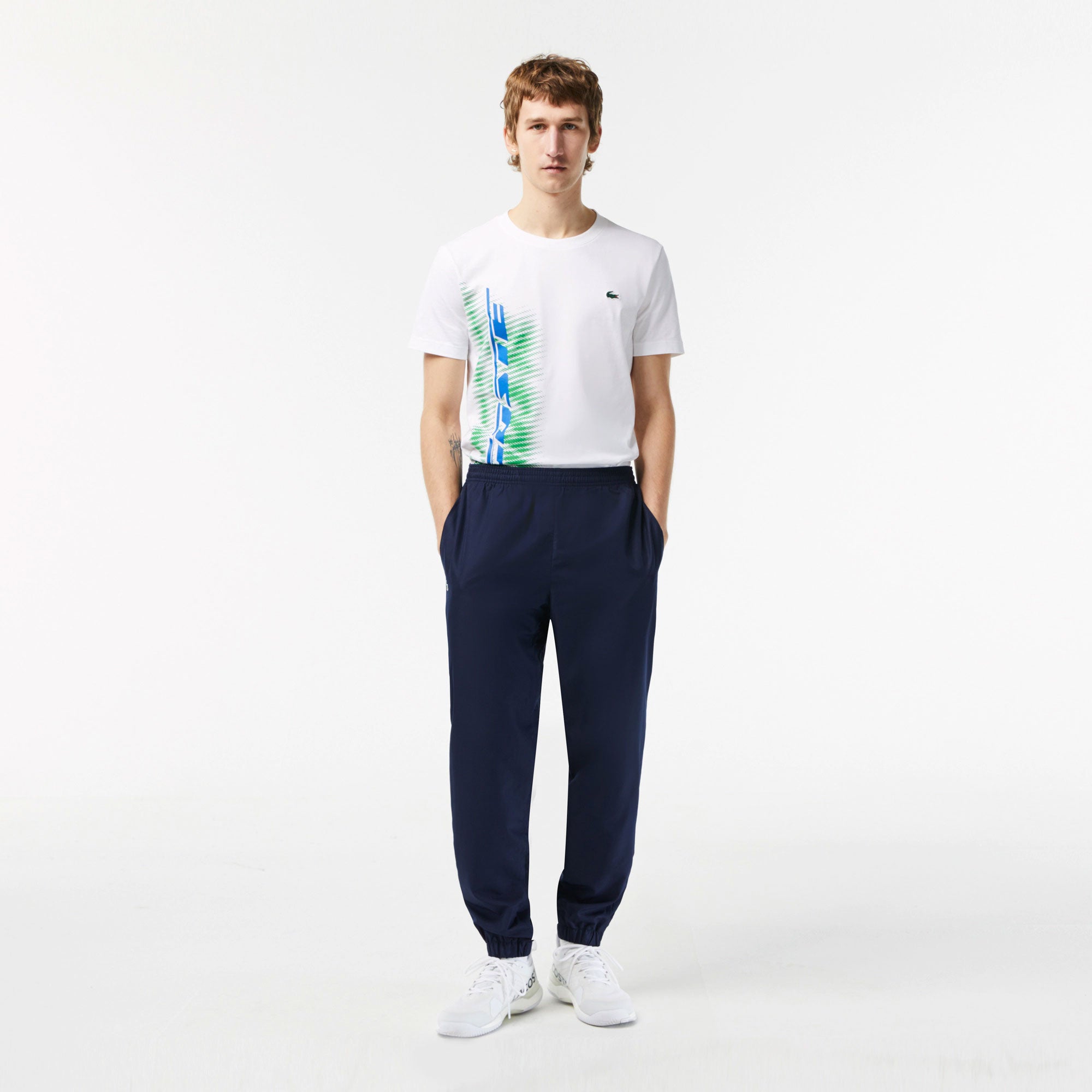 Lacoste Printed Trousers for Women sale - discounted price | FASHIOLA INDIA