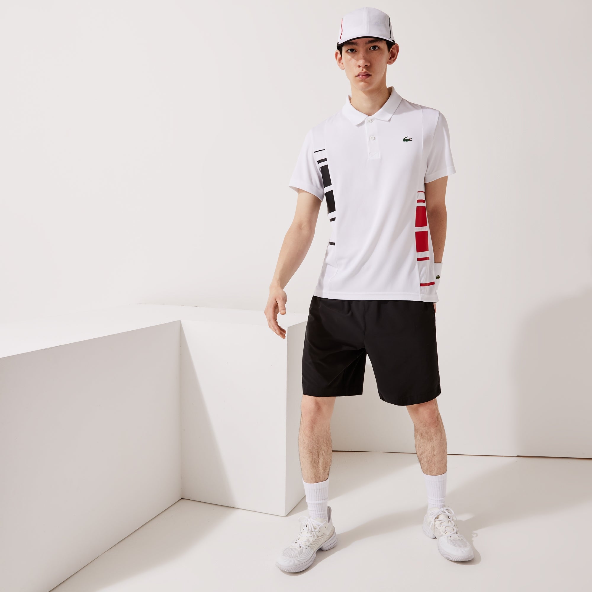 Lacoste Ultra Dry Men's Coloblock Tennis Polo White (3)