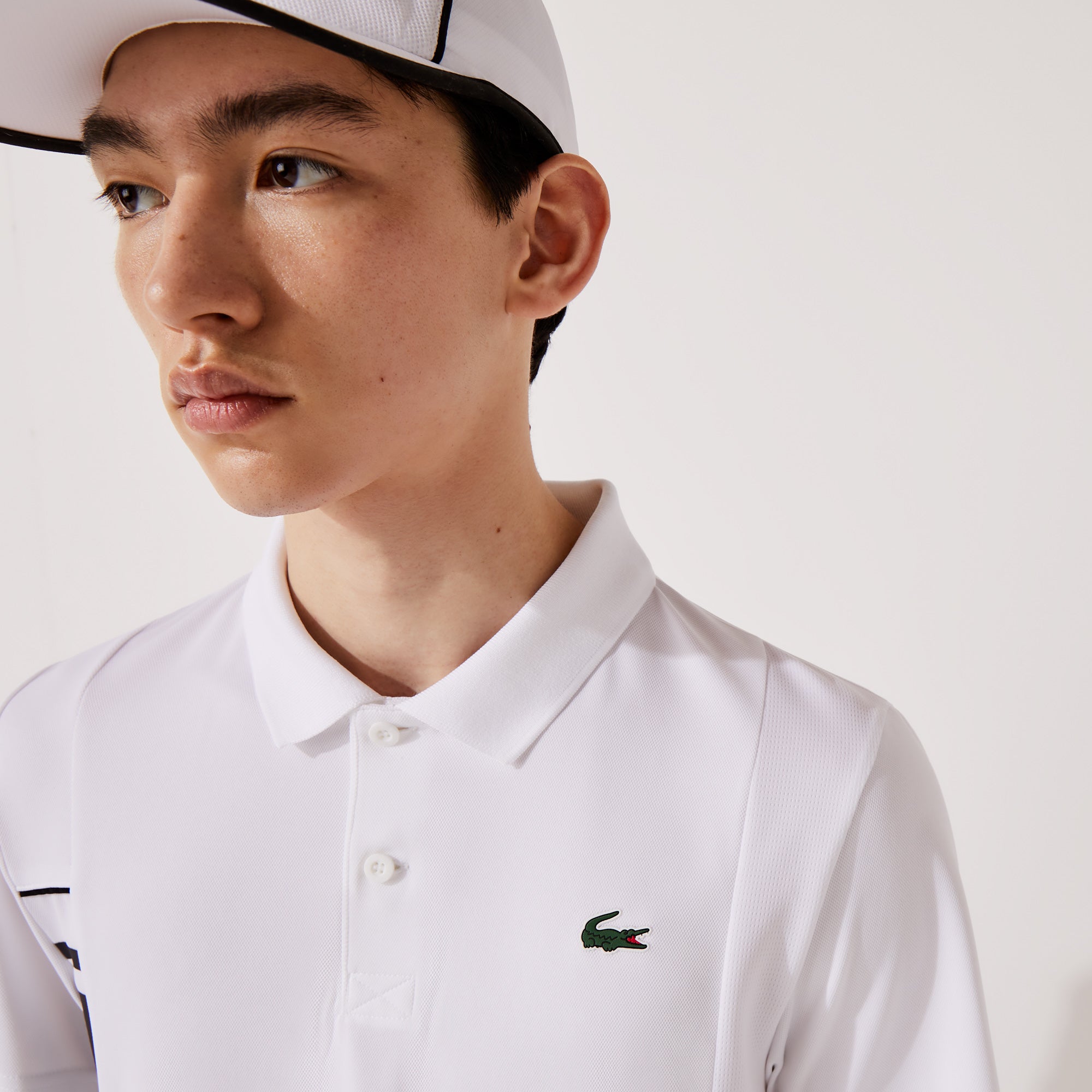 Lacoste Ultra Dry Men's Coloblock Tennis Polo White (4)