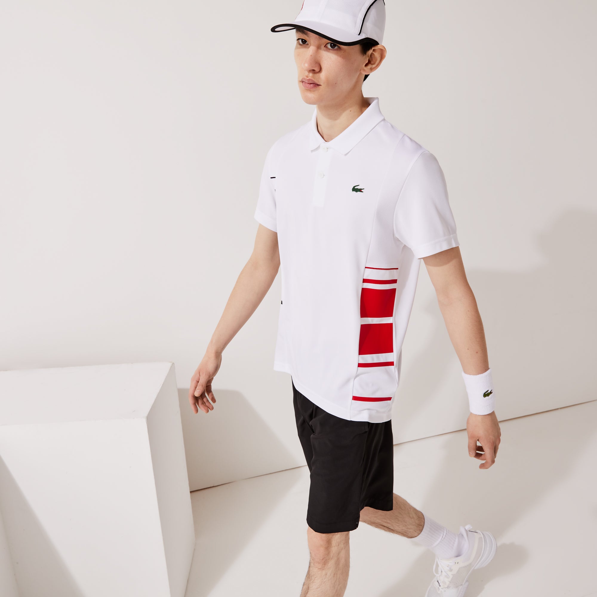 Lacoste Ultra Dry Men's Coloblock Tennis Polo White (5)