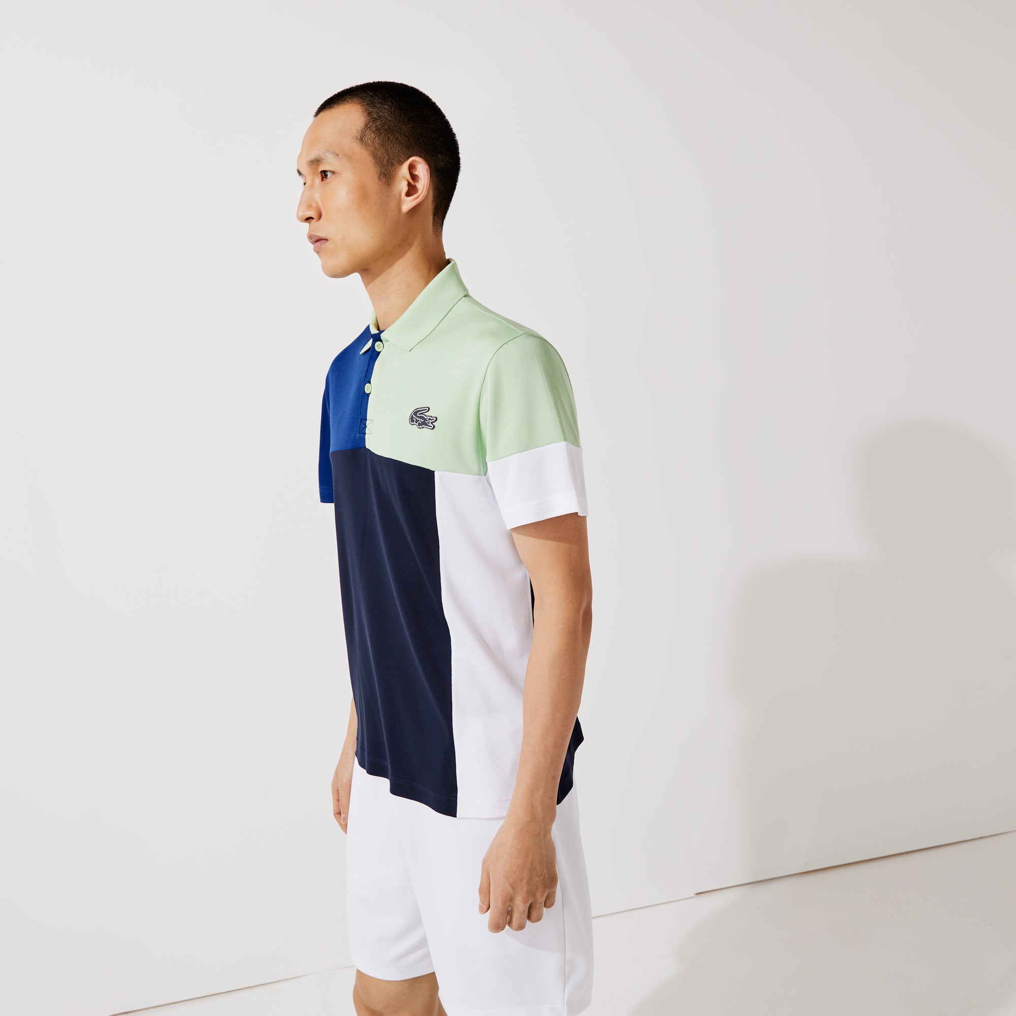 Lacoste Ultra Dry Men's Colorblock Tennis Polo Green (4)