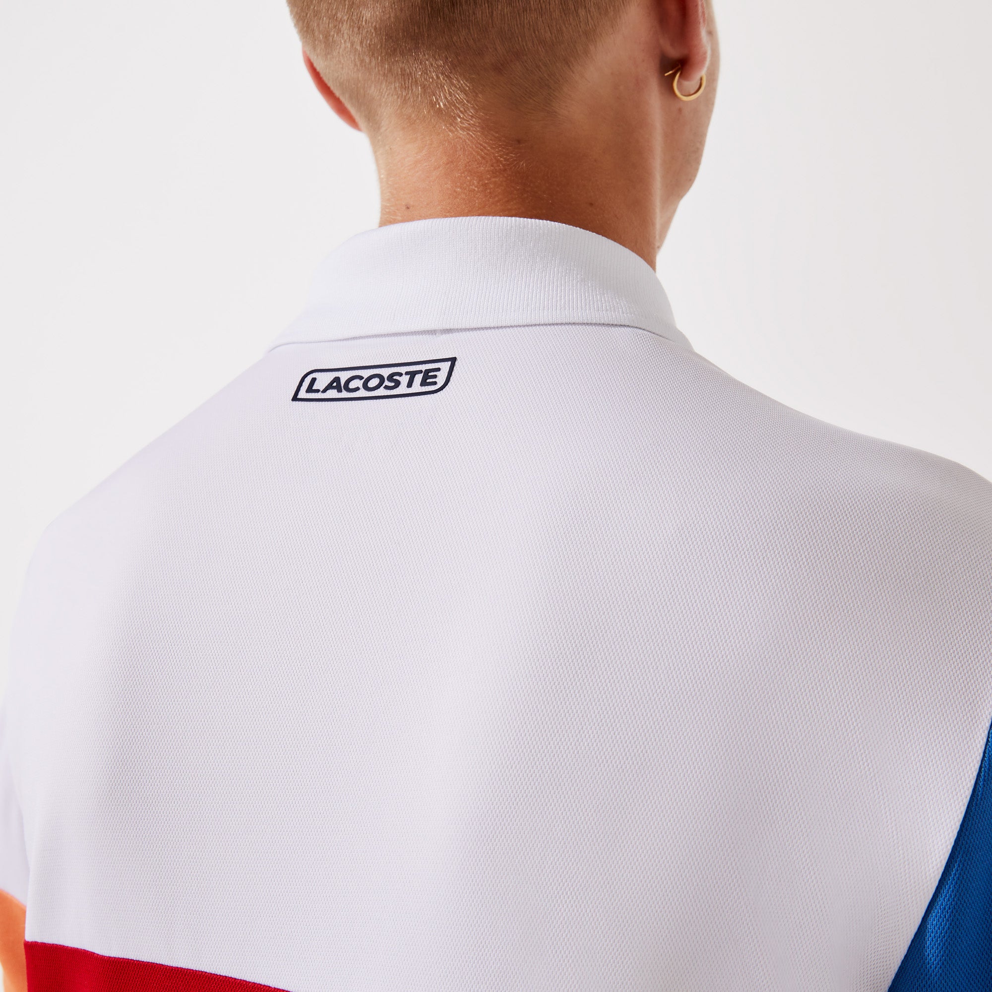 Lacoste Ultra Dry Men's Colorblock Tennis Polo White (5)
