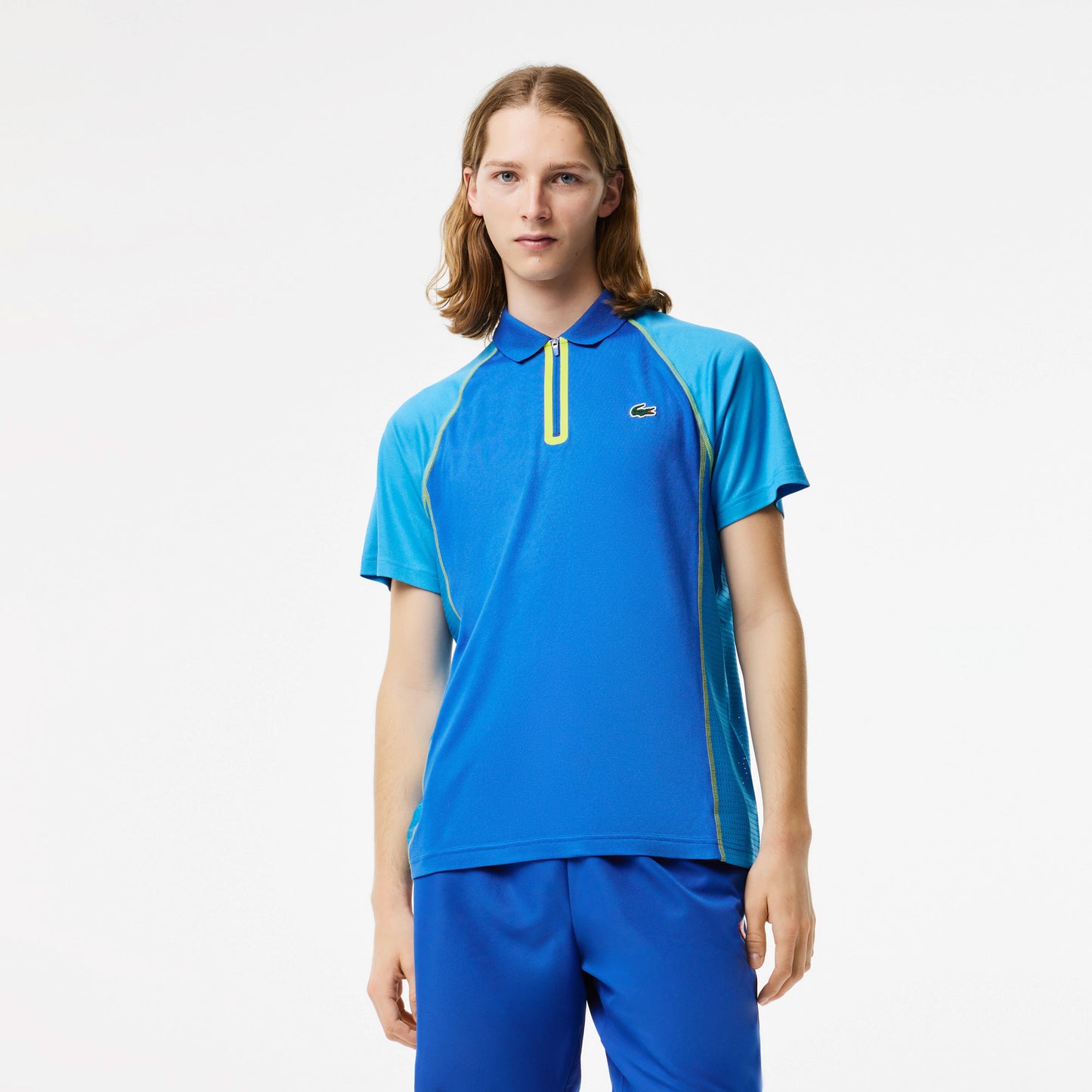 Lacoste Ultra Dry Men's Pique Tennis Polo Blue (1)