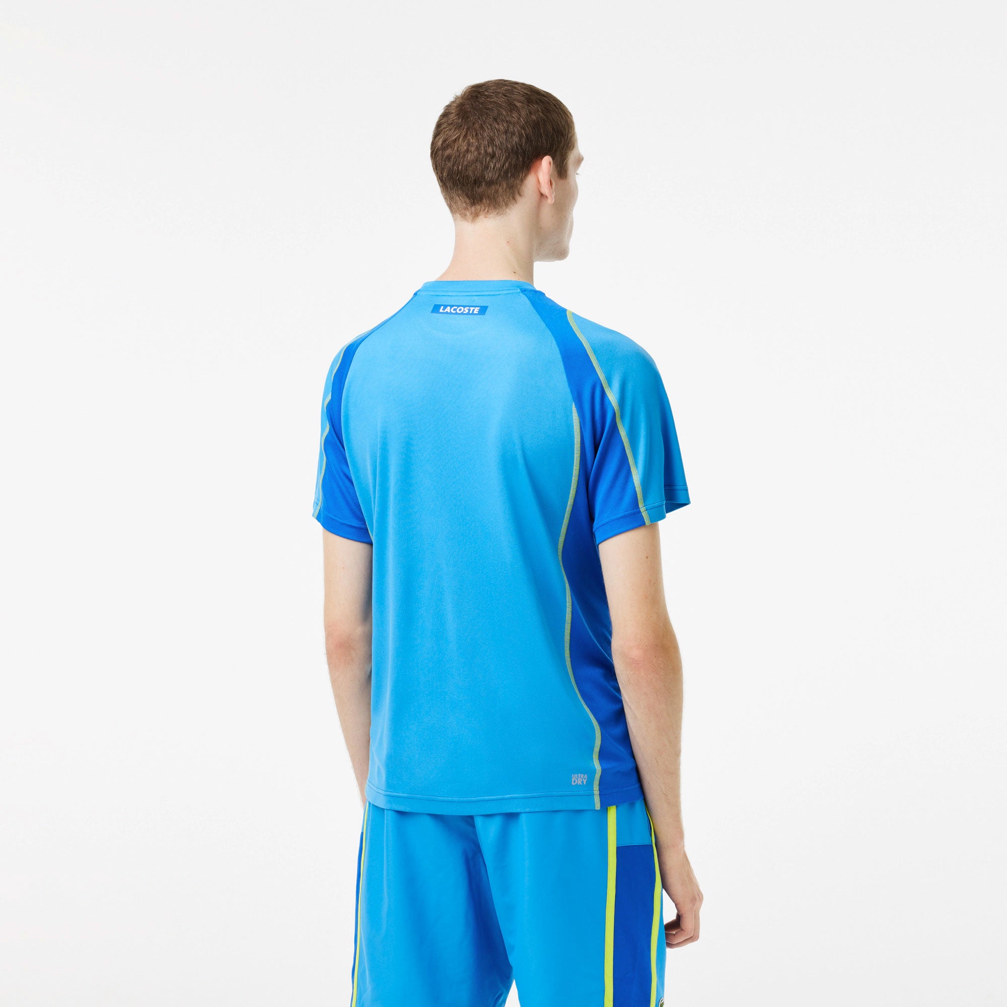 Lacoste Ultra Dry Men's Pique Tennis Shirt Blue (2)