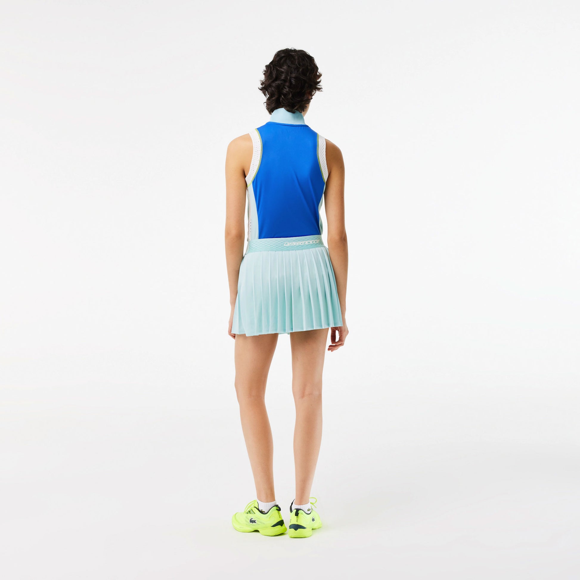 Lacoste Women's Pleated Tennis Skirt Green (2)