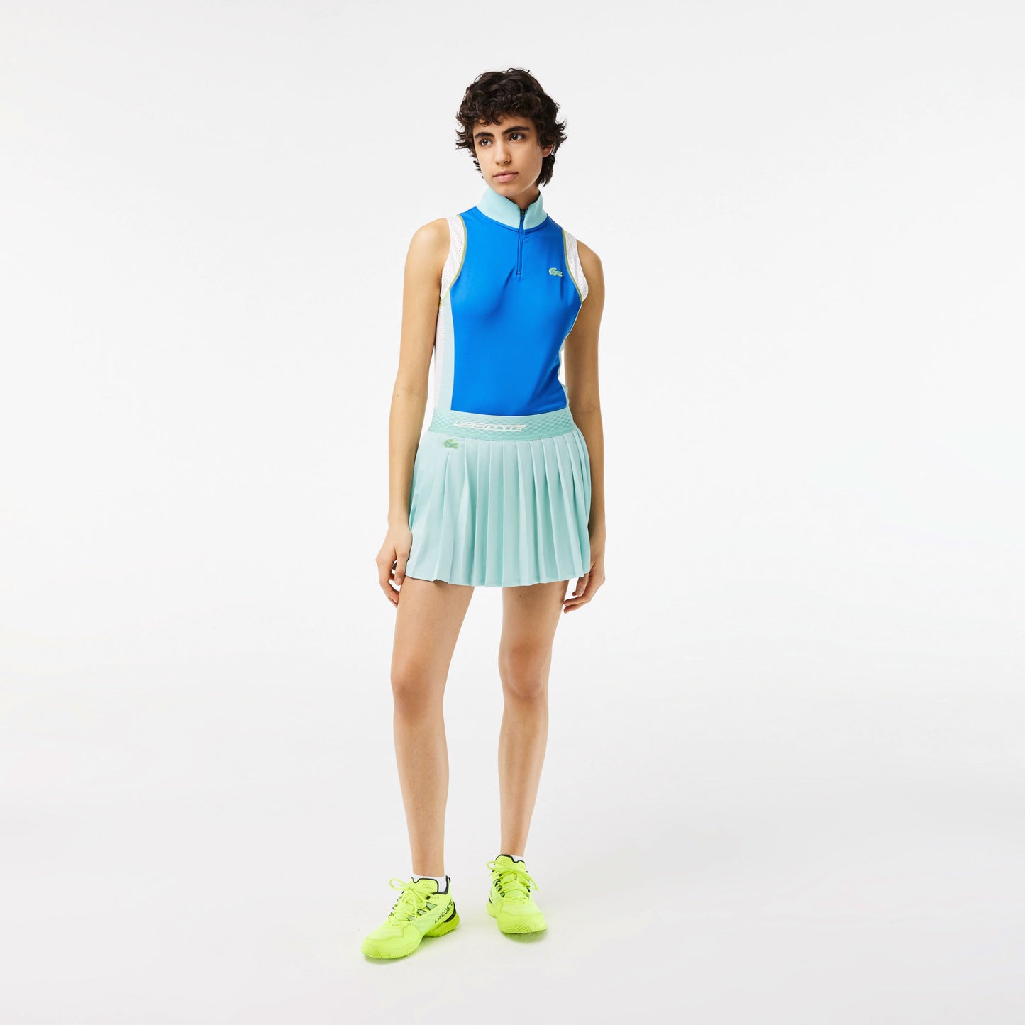 Lacoste Women's Pleated Tennis Skirt Green (3)
