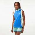 Lacoste Women's Sleeveless Tennis Polo Blue (1)