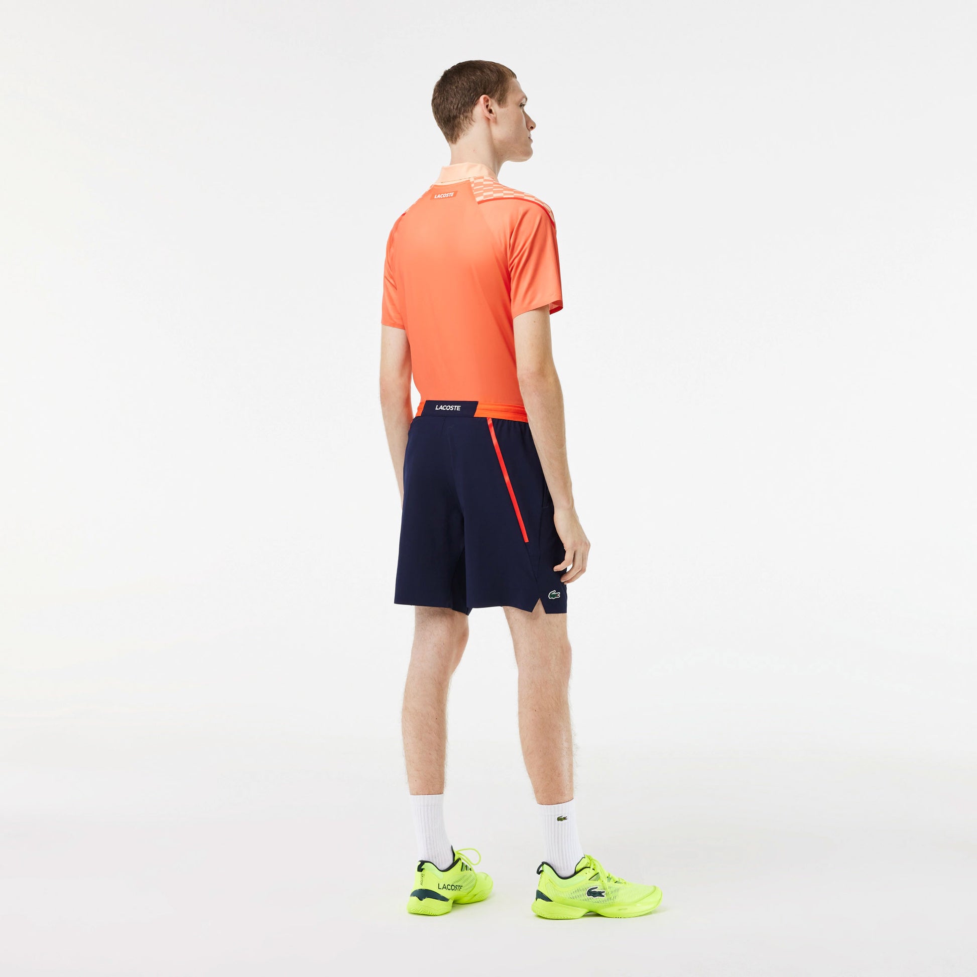 Lacoste x Novak Djokovic Men's Stretch Tennis Shorts Dark Blue (2)