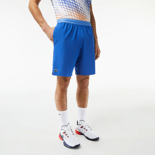 Lacoste x Novak Djokovic Men's Stretch Tennis Shorts Blue (1)