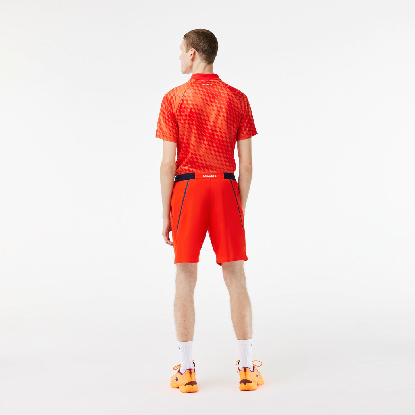 Lacoste x Novak Djokovic Men's Stretch Tennis Shorts Red (2)