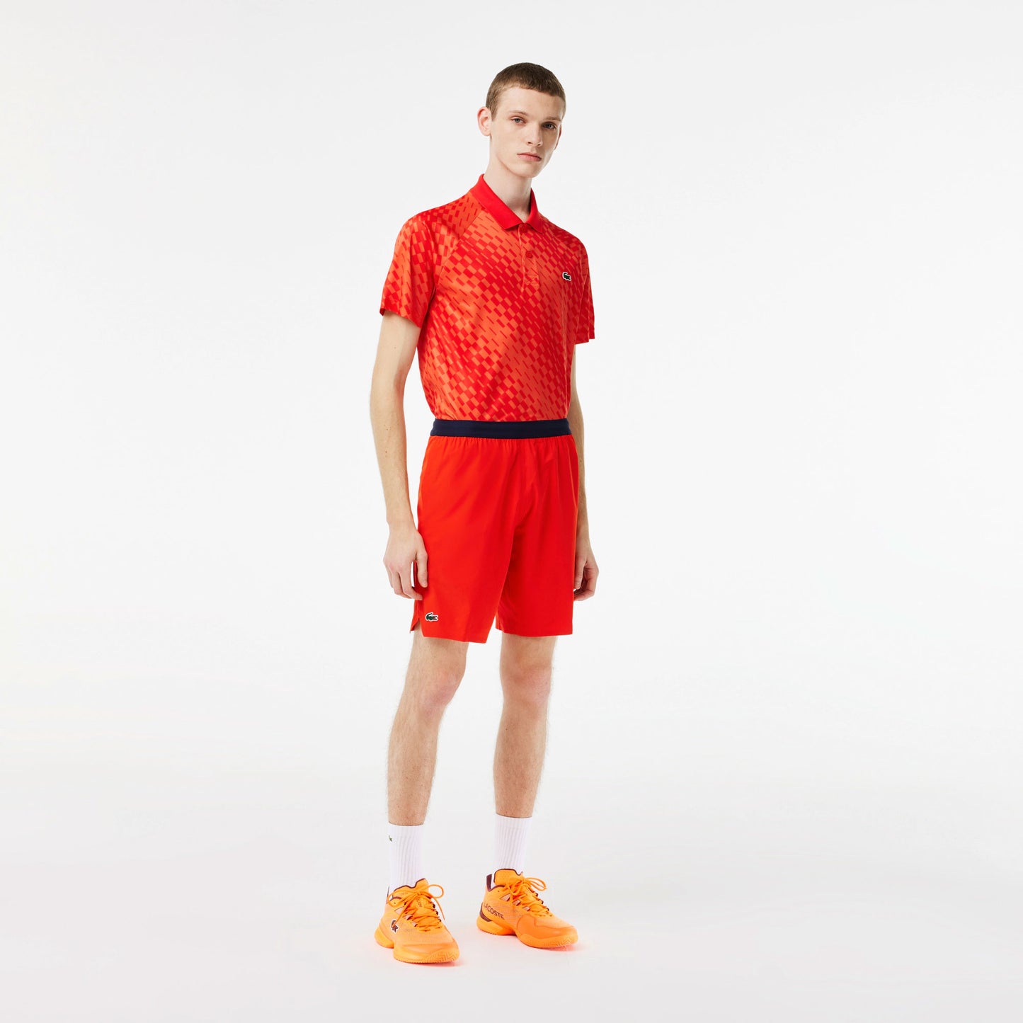 Lacoste x Novak Djokovic Men's Stretch Tennis Shorts Red (3)