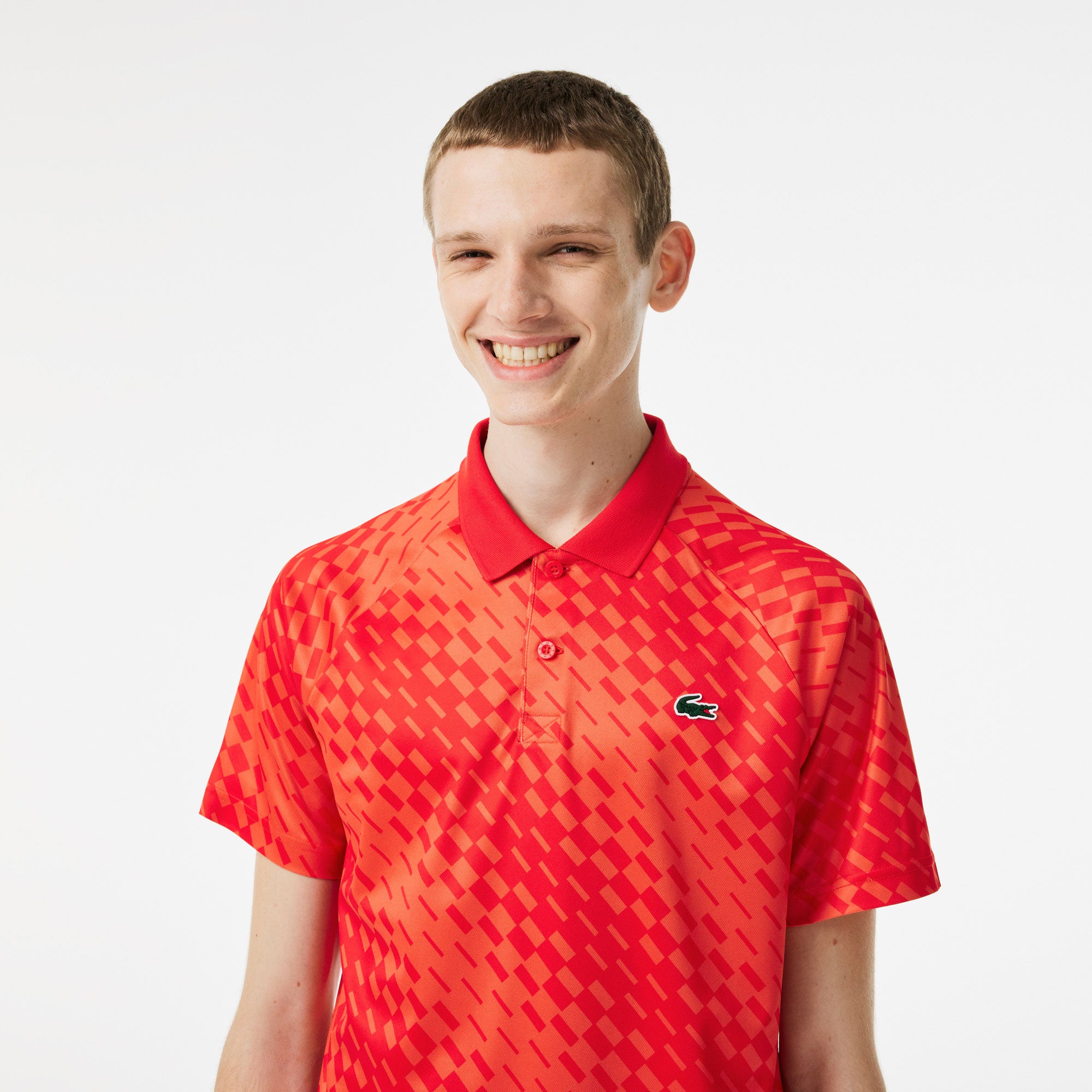 Lacoste x Novak Djokovic Ultra Dry Men's Pique Tennis Polo Red (3)