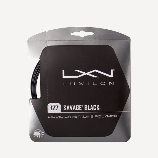 Luxilon Savage Tennis String Set 12m Black