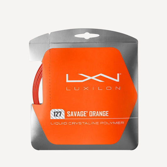 Luxilon Savage Tennis String Set 12m Orange