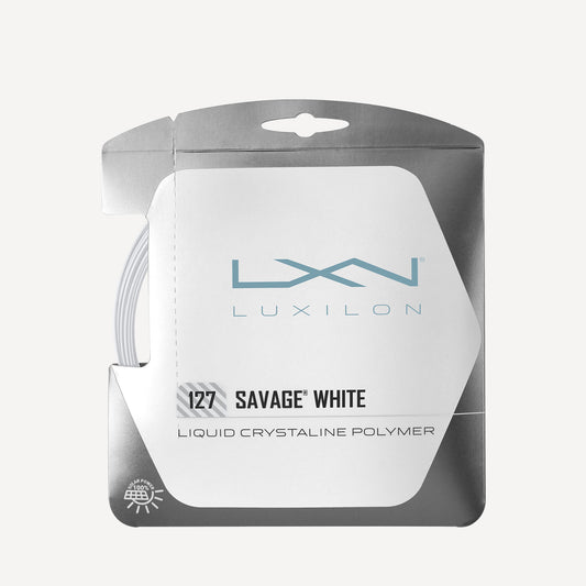 Luxilon Savage Tennis String Set 12m White