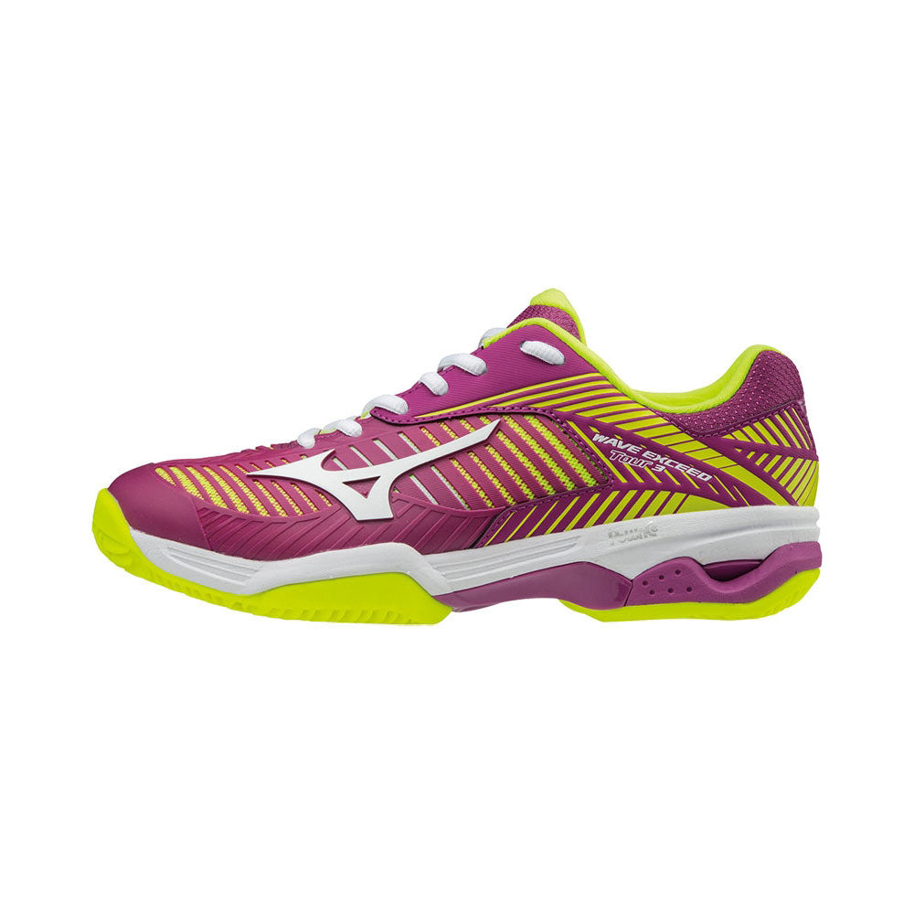 Mizuno Wave Exceed Tour 3 Women's Clay Court Tennis Shoes Purple (1)