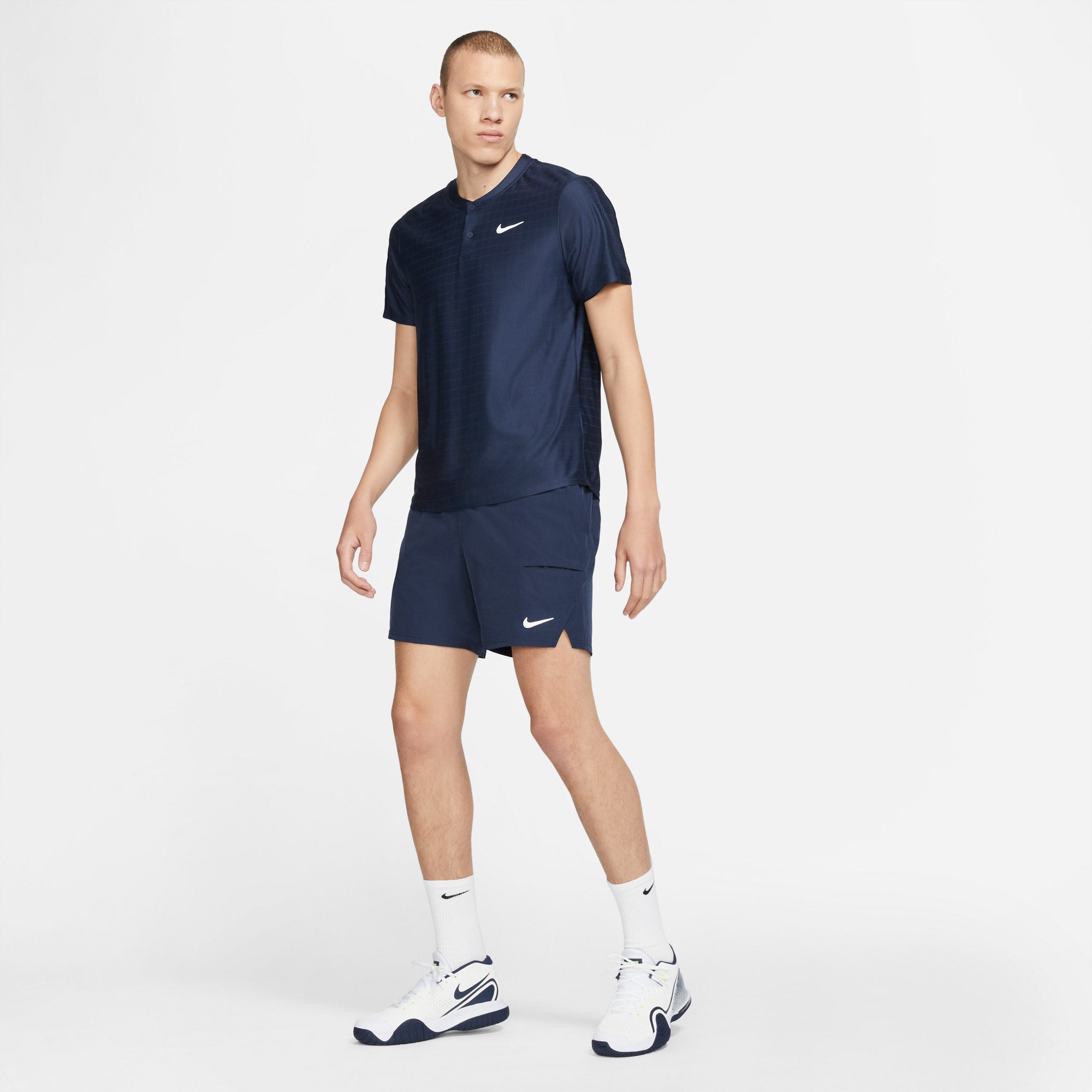 Nike Breathe Advantage Men's Tennis Polo Blue (3)