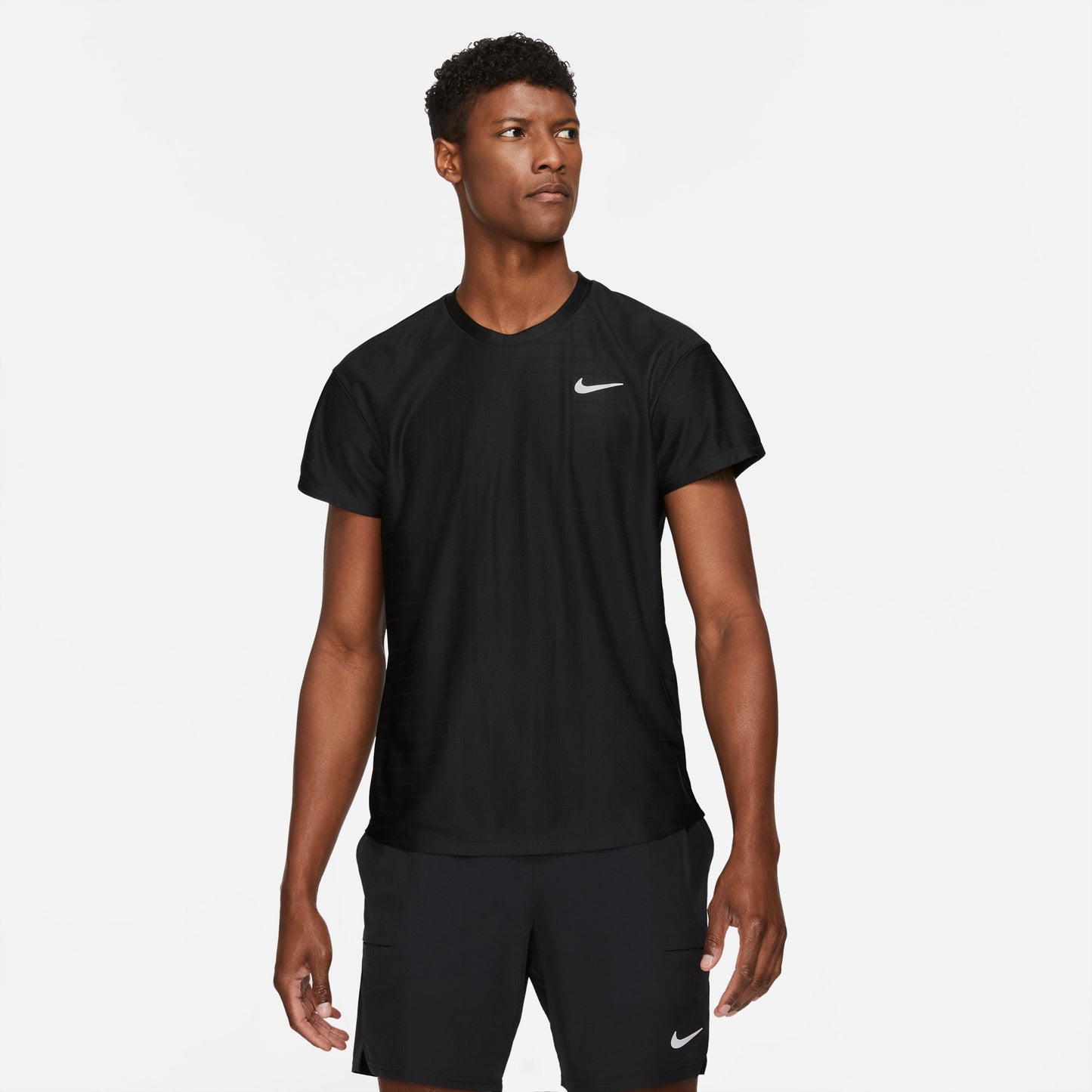 Nike Breathe Advantage Men's Tennis Shirt Black (1)