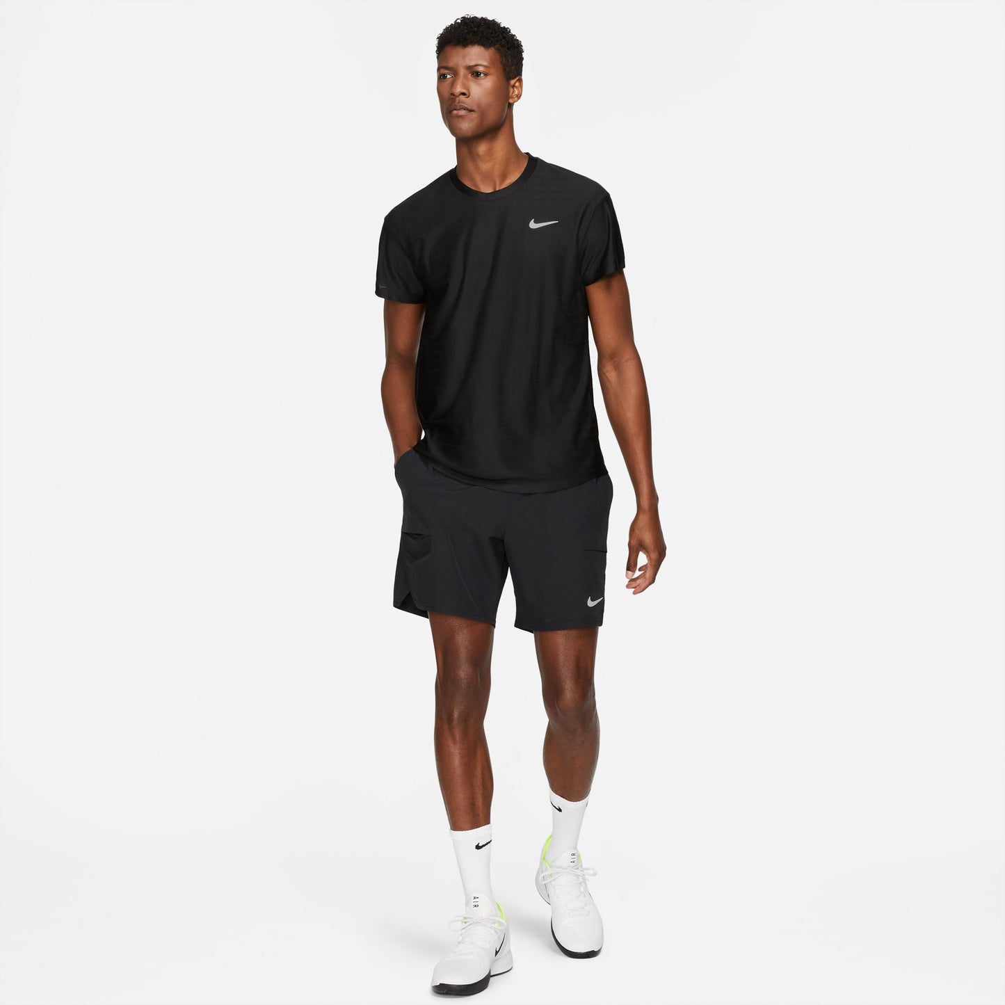 Nike Breathe Advantage Men's Tennis Shirt Black (3)