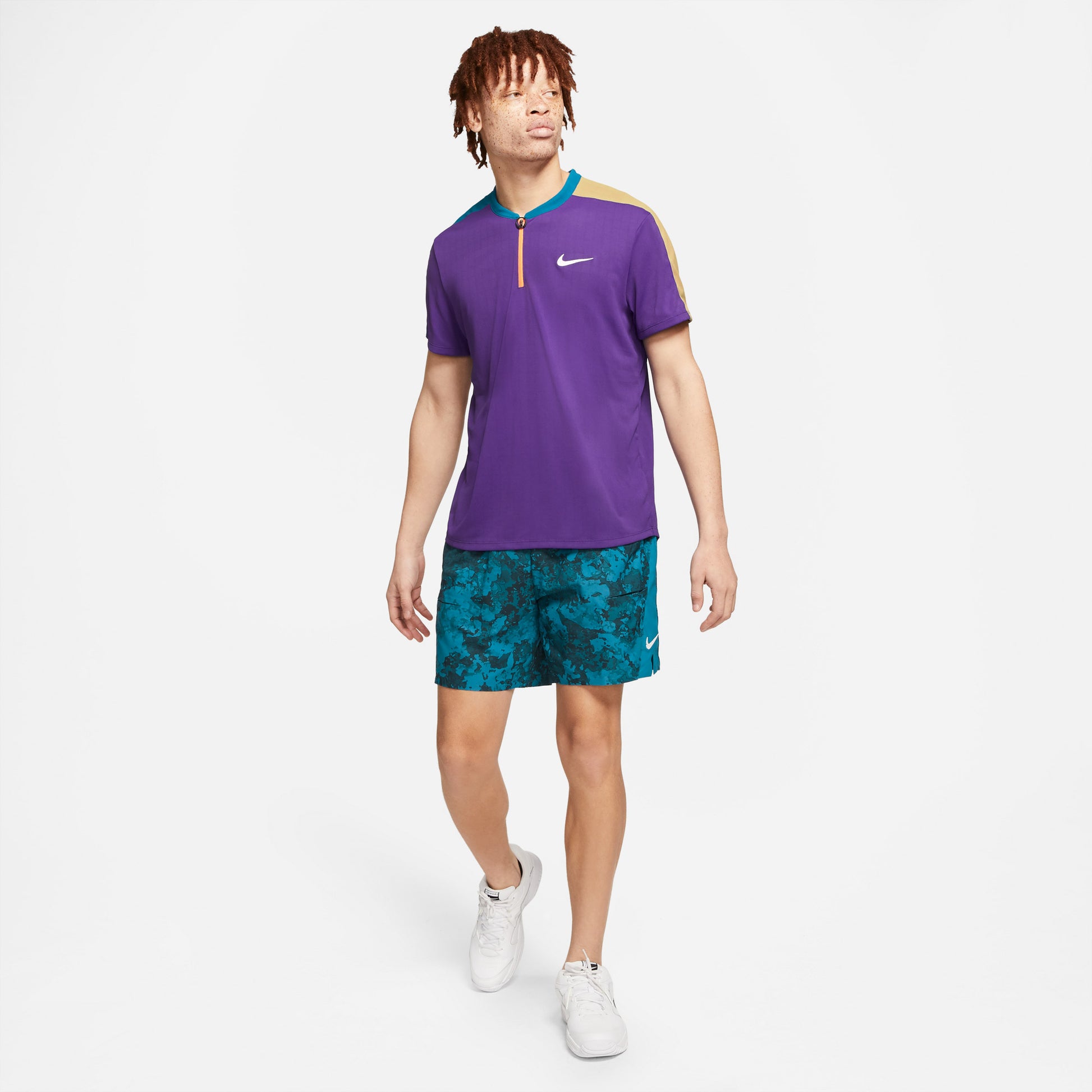 Nike Breathe Slam Men's Tennis Polo Purple (3)
