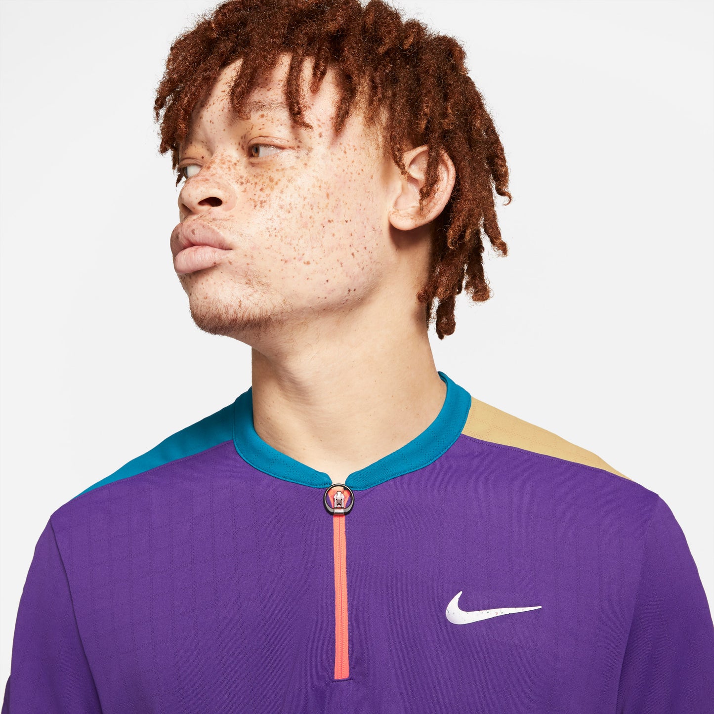 Nike Breathe Slam Men's Tennis Polo Purple (4)