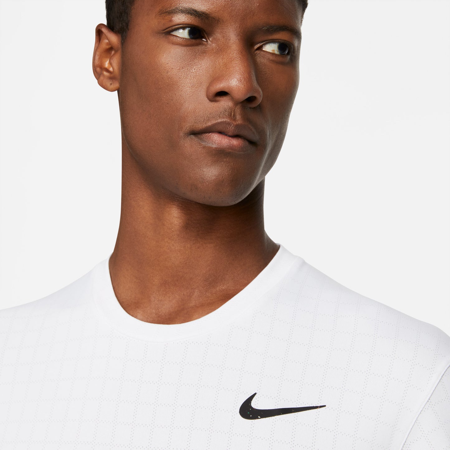 Nike Breathe Slam Men's Tennis Shirt White (4)