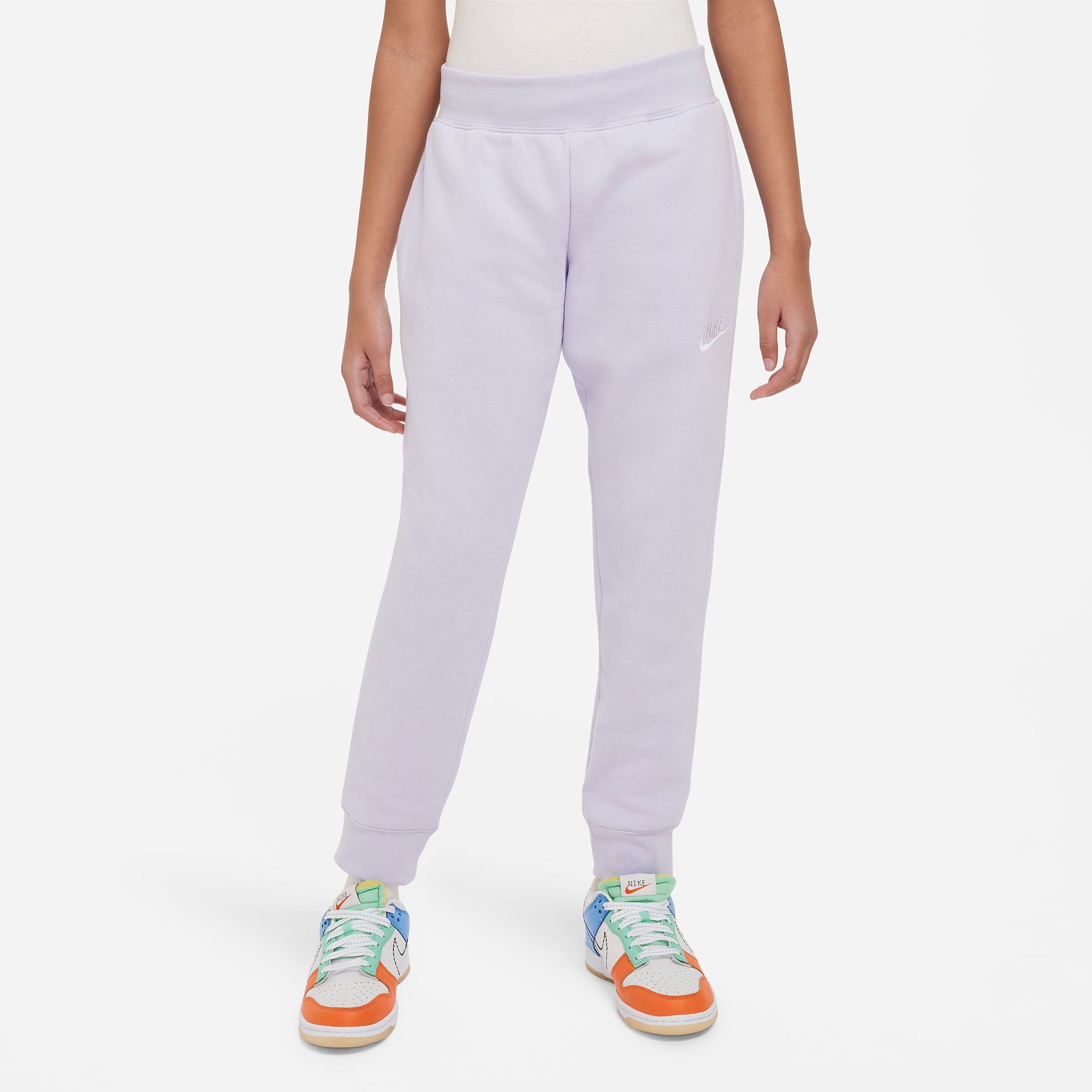 Nike Club Girls' Fleece Pants Purple (1)