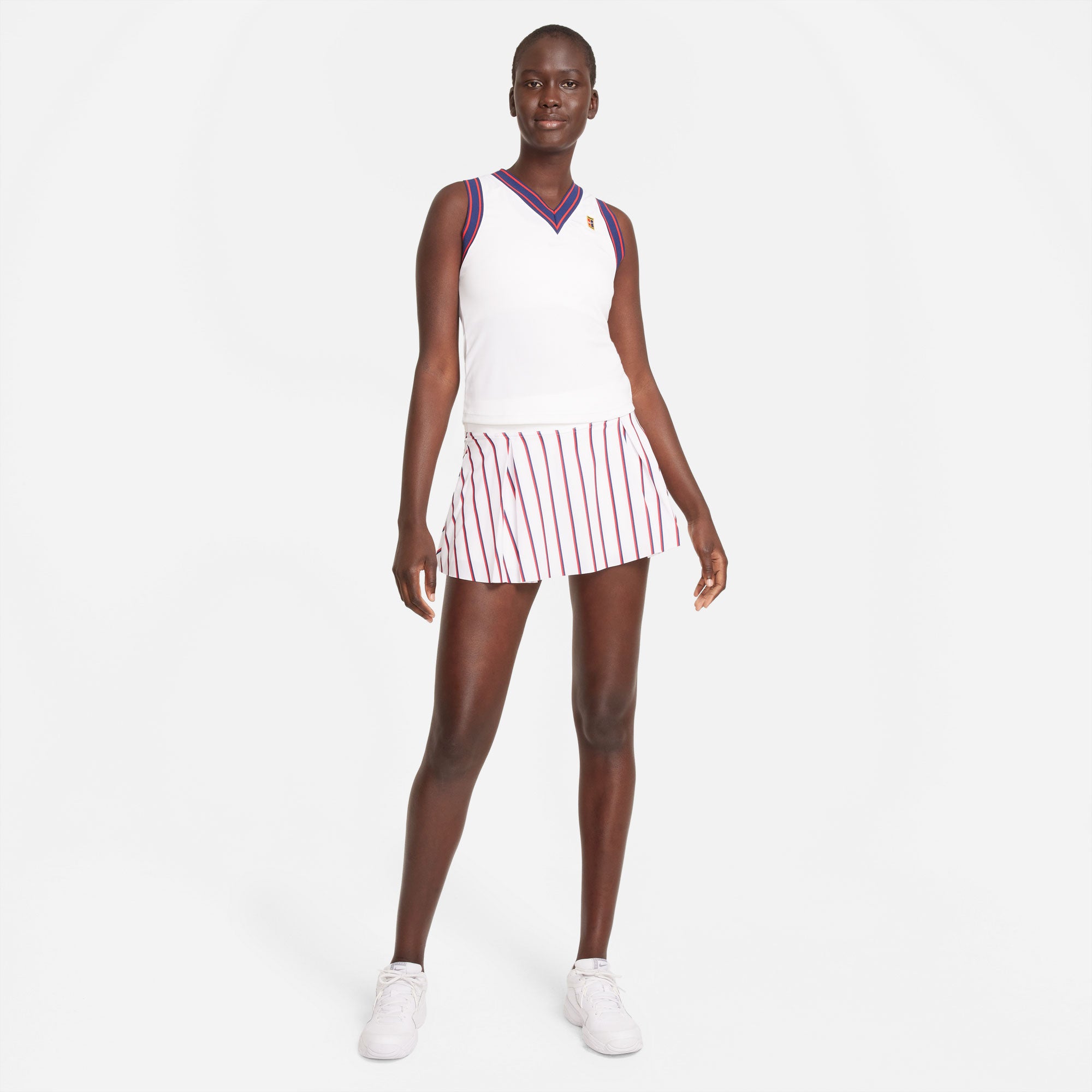Nike Club Heritage Women's Regular Printed Tennis Skirt White (3)