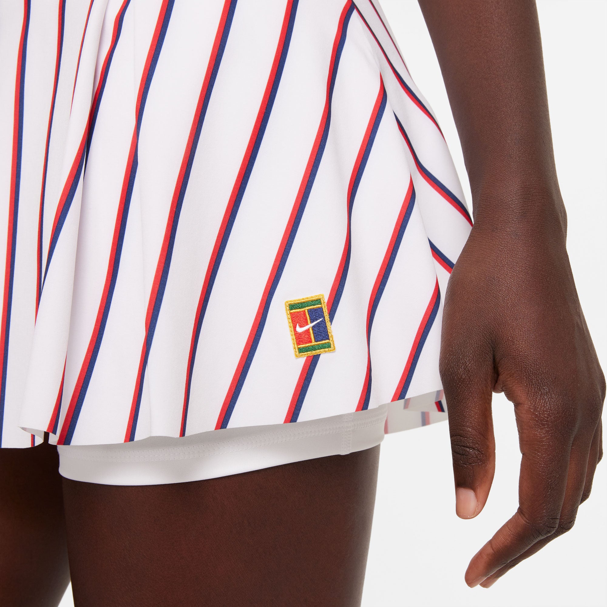 Nike Club Heritage Women's Regular Printed Tennis Skirt White (5)