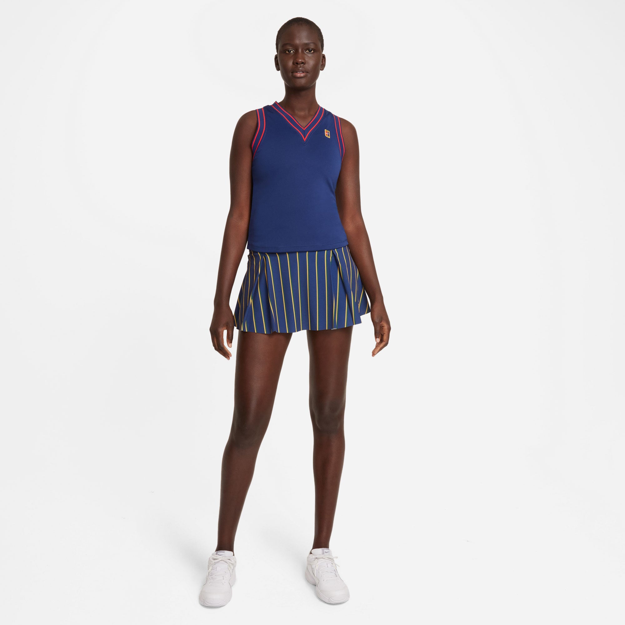 Nike Club Heritage Women's Regular Printed Tennis Skirt Blue (3)