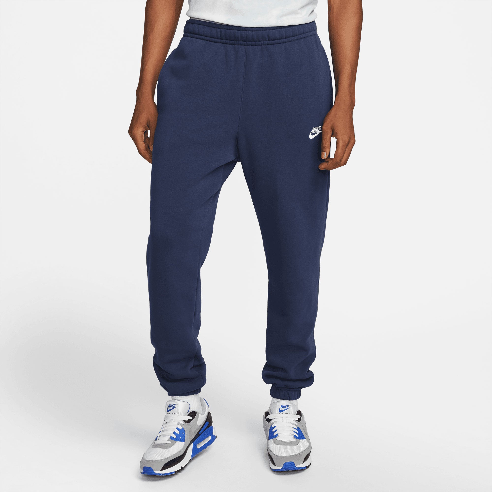 Nike Club Men's Fleece Pants Blue (1)