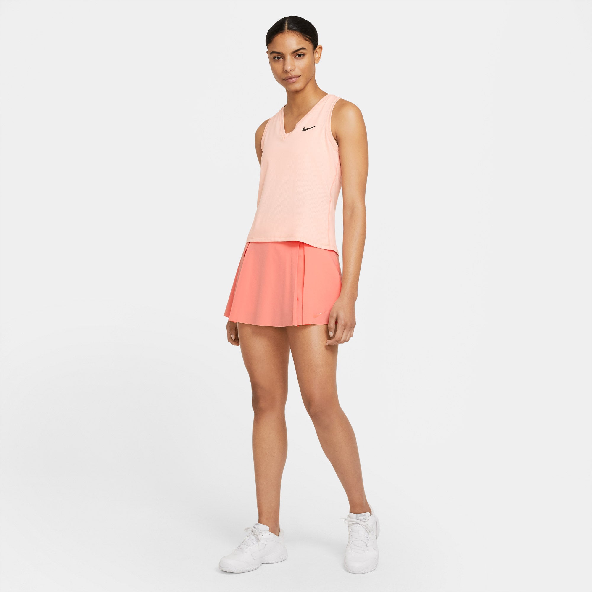 Nike Club Women's Tall 15-Inch Tennis Skirt Orange (3)