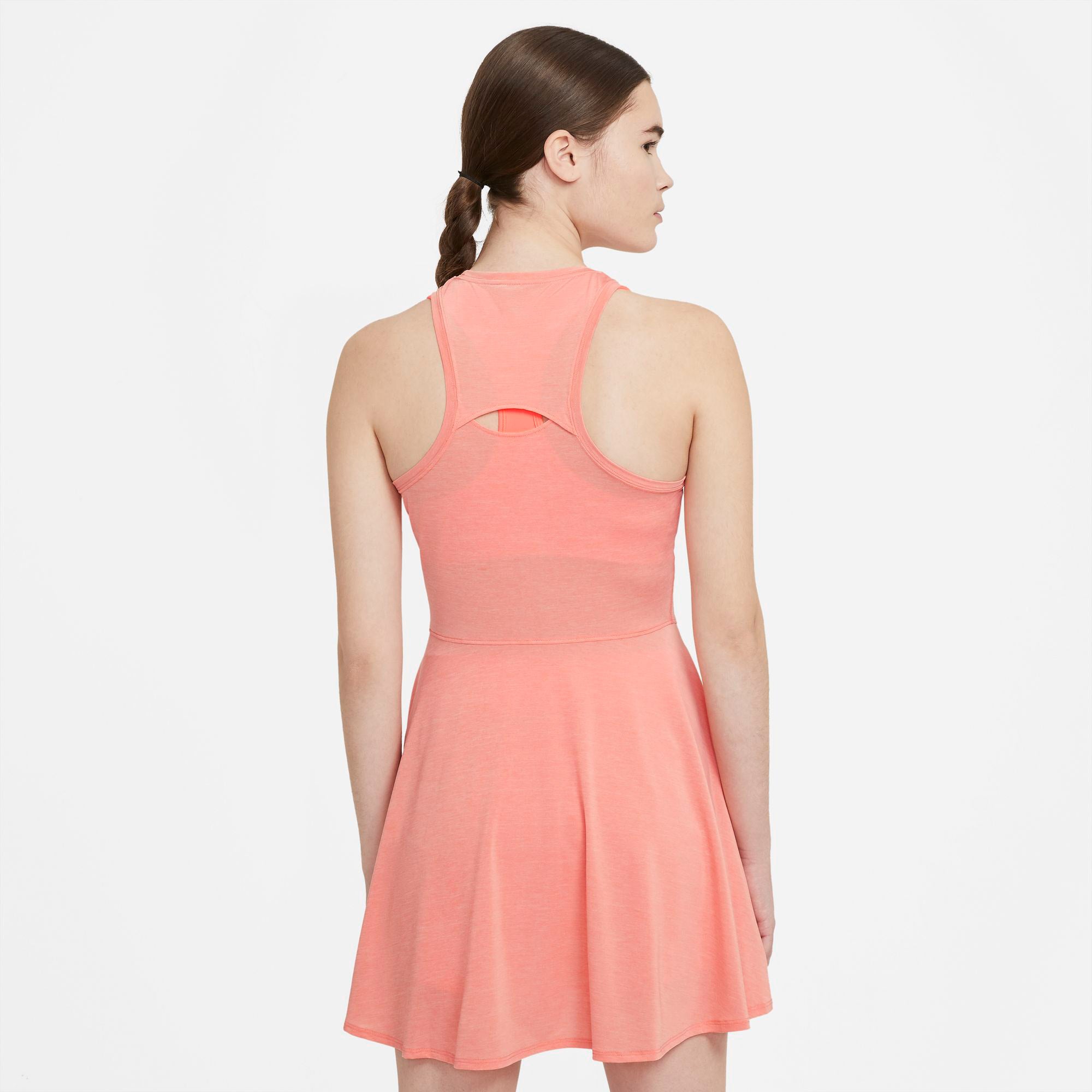 Nike Dri-FIT Advantage Women's Tennis Dress Orange (2)