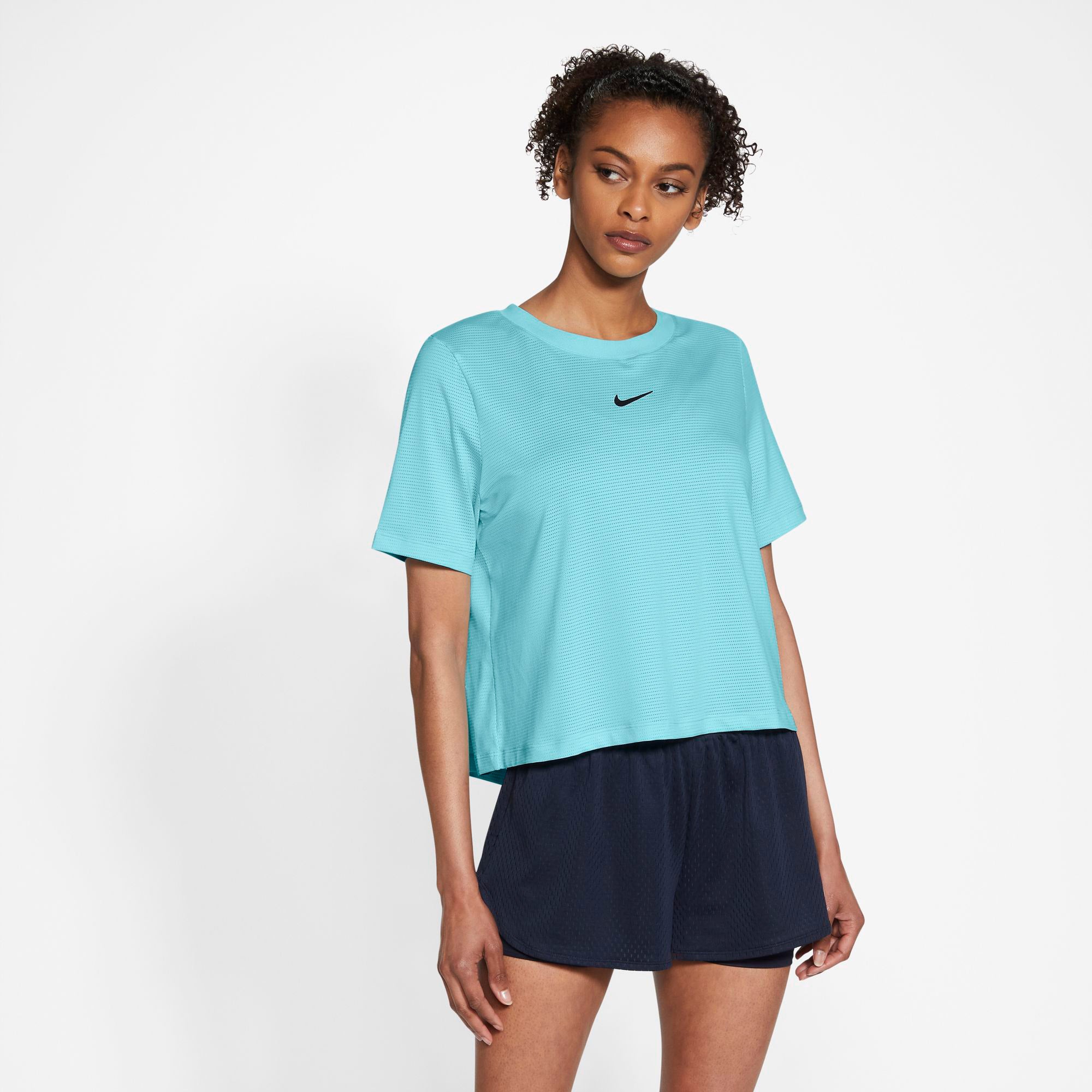 Nike Dri-Fit Advantage Women's Tennis Shirt Blue (1)