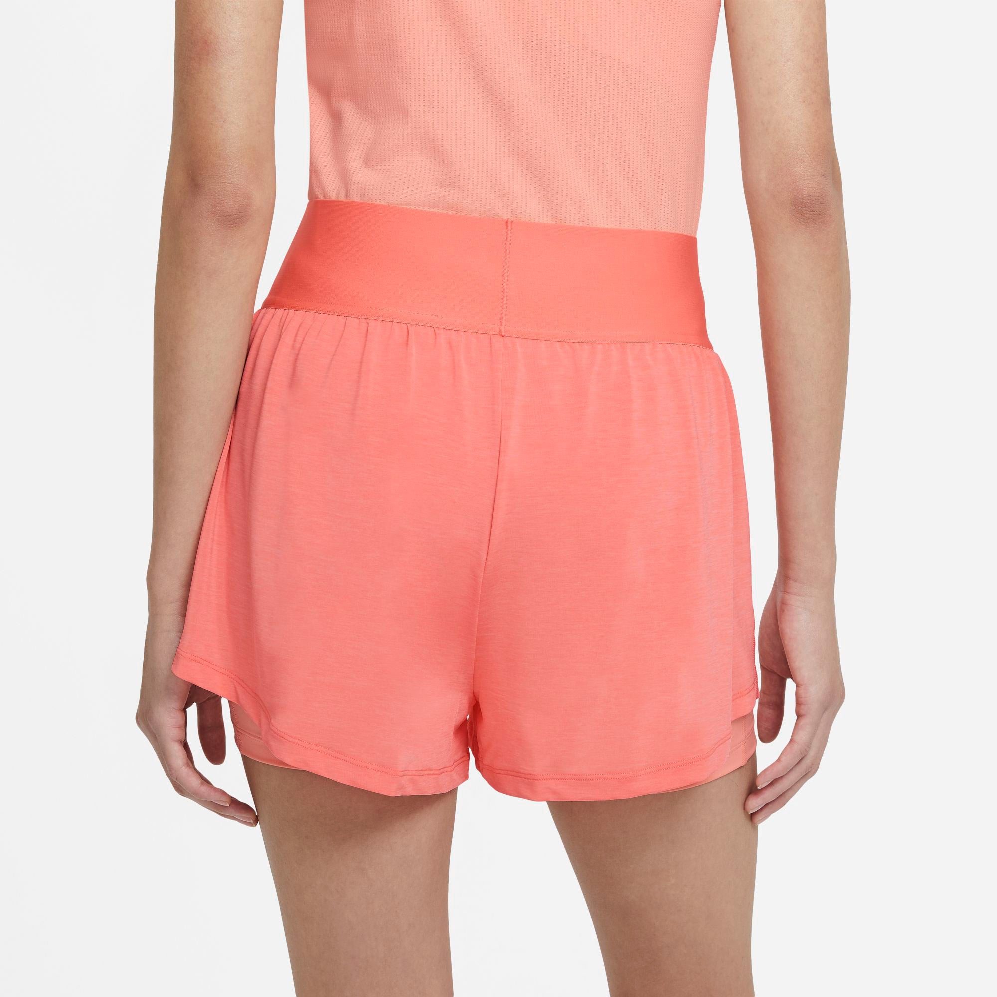 Nike Dri-FIT Advantage Women's Tennis Shorts Orange (2)