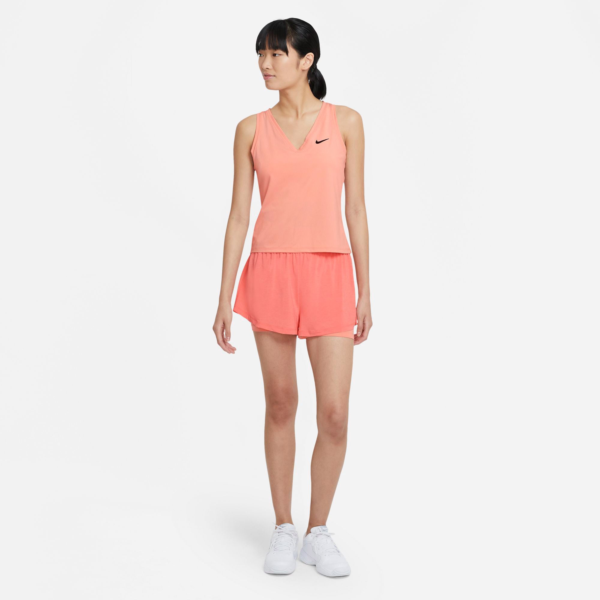 Nike Dri-FIT Advantage Women's Tennis Shorts Orange (3)
