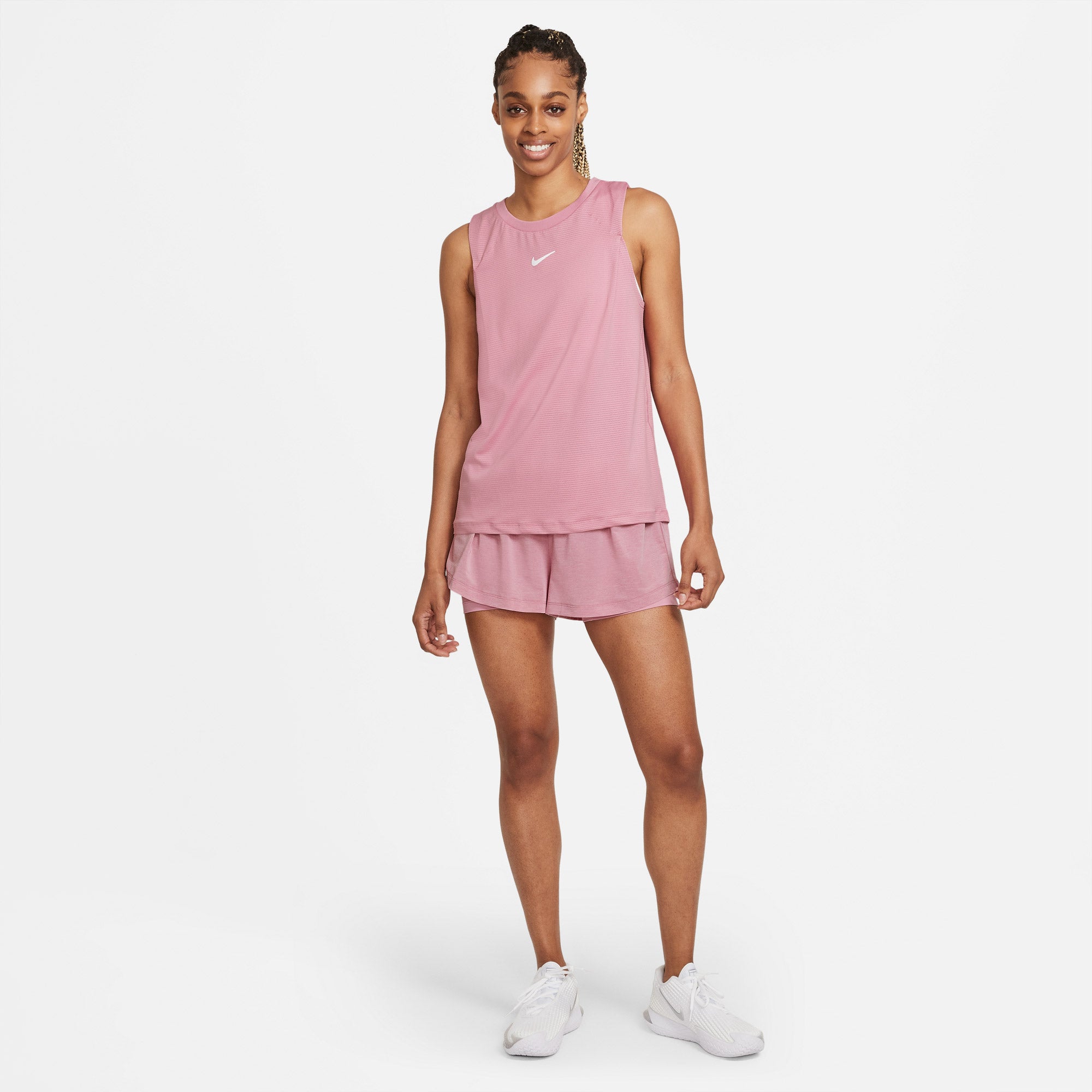 Nike Dri-FIT Advantage Women's Tennis Shorts Pink (3)