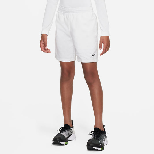 Nike Dri-FIT Boys' Woven Shorts White (1)