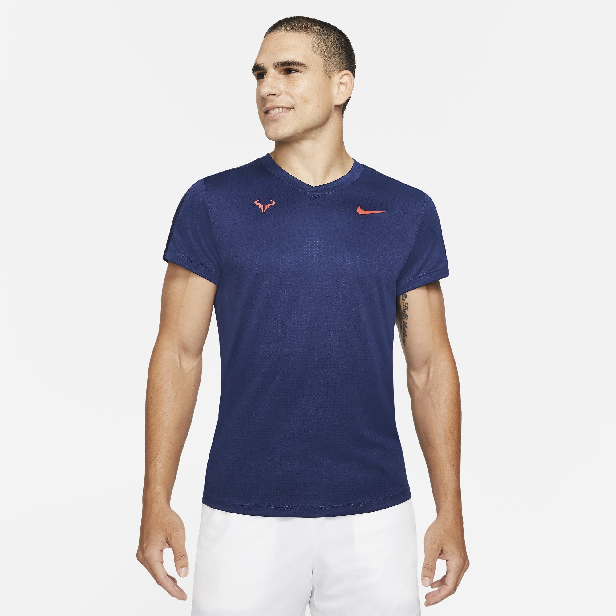 Nike Dri-FIT Challenger Rafa Slam Men's Tennis Shirt Blue (1)