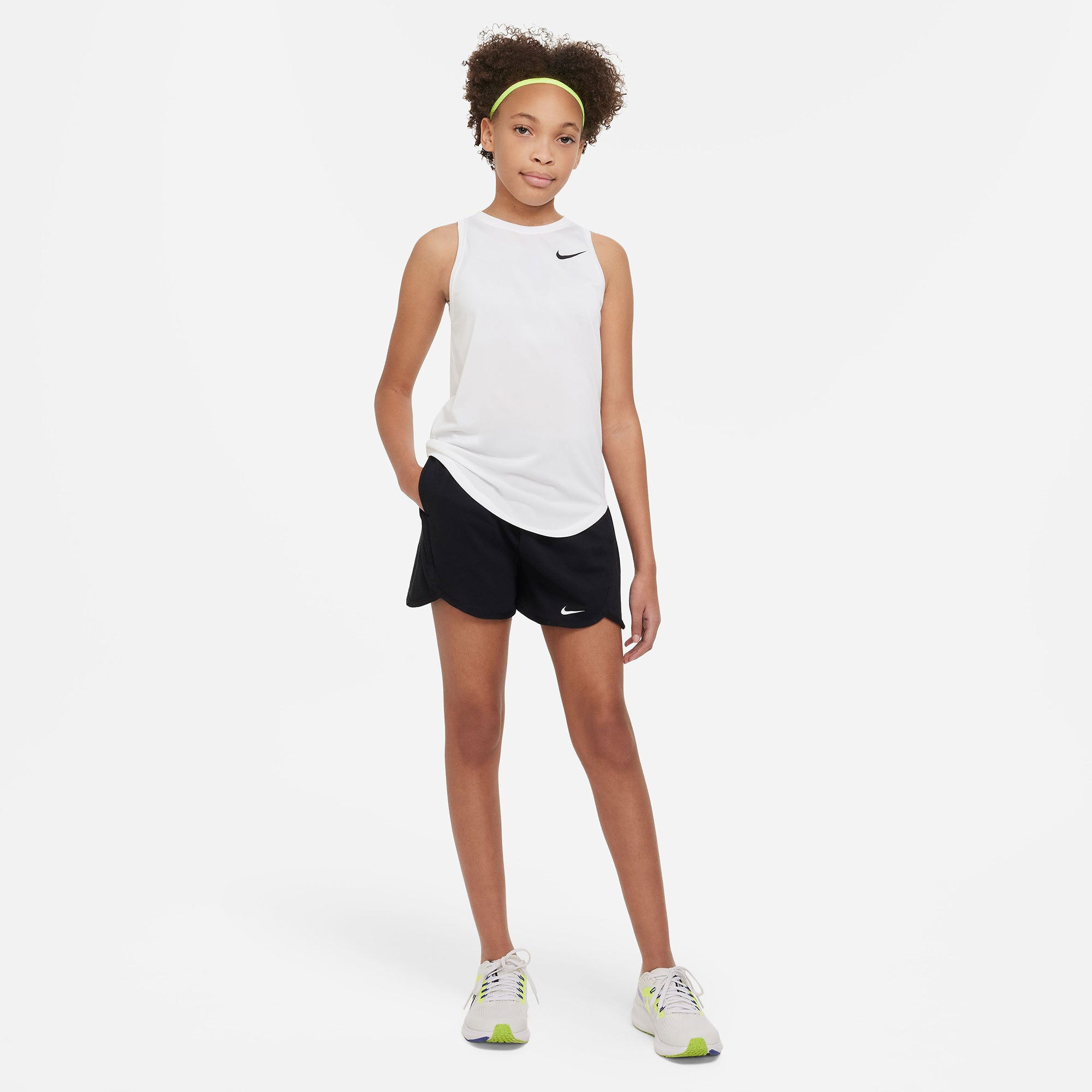 Nike Dri-FIT Essentials Girls' Tank White (5)