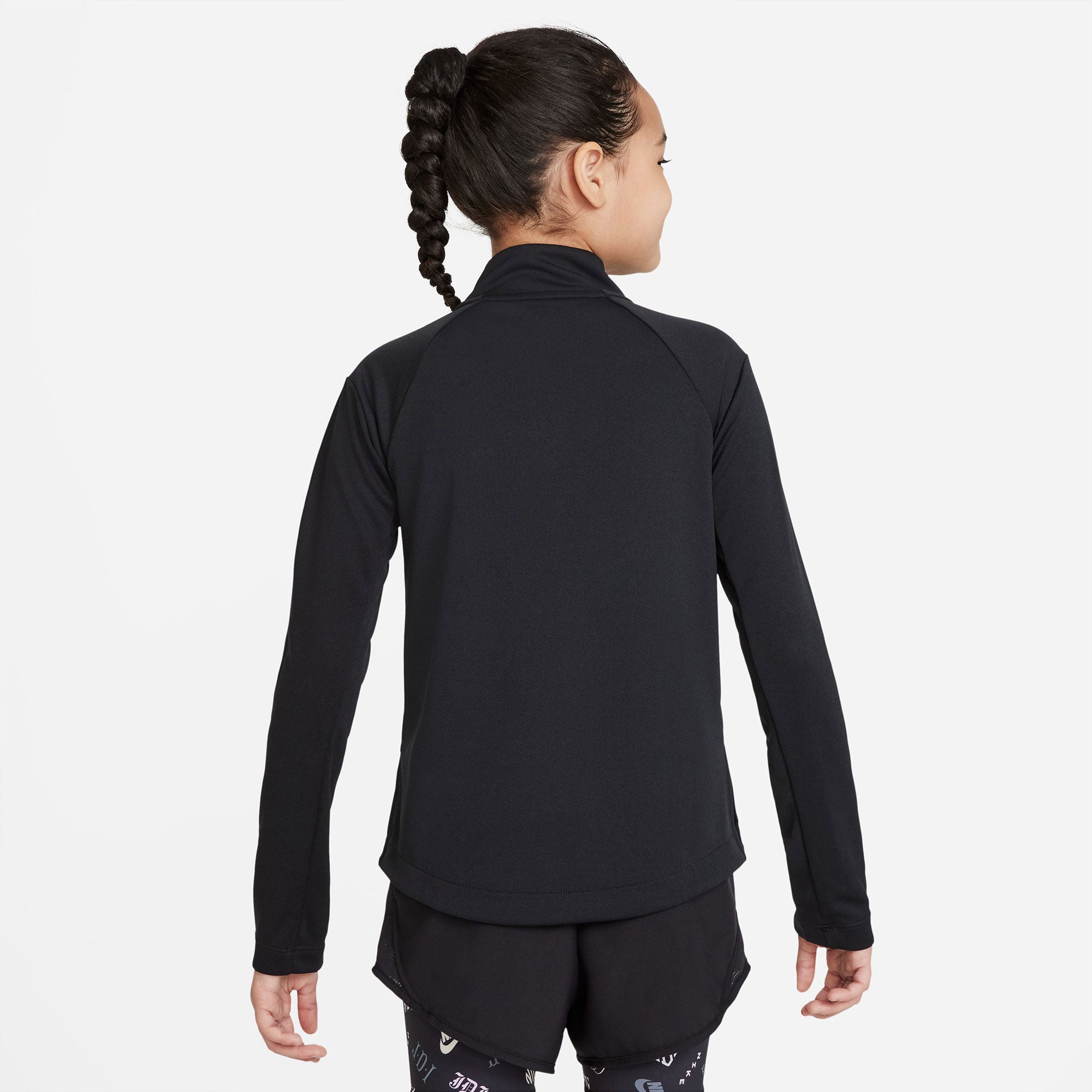 Nike Dri-FIT Girls' Long-Sleeve Top Black (2)