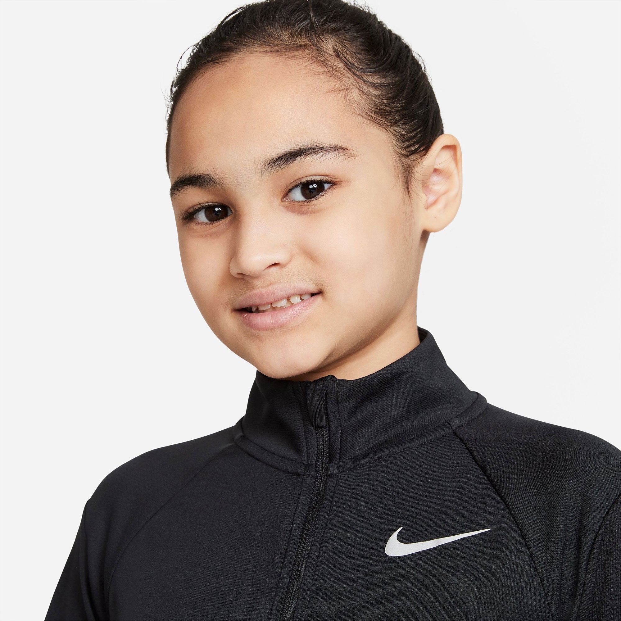 Nike Dri-FIT Girls' Long-Sleeve Top Black (3)