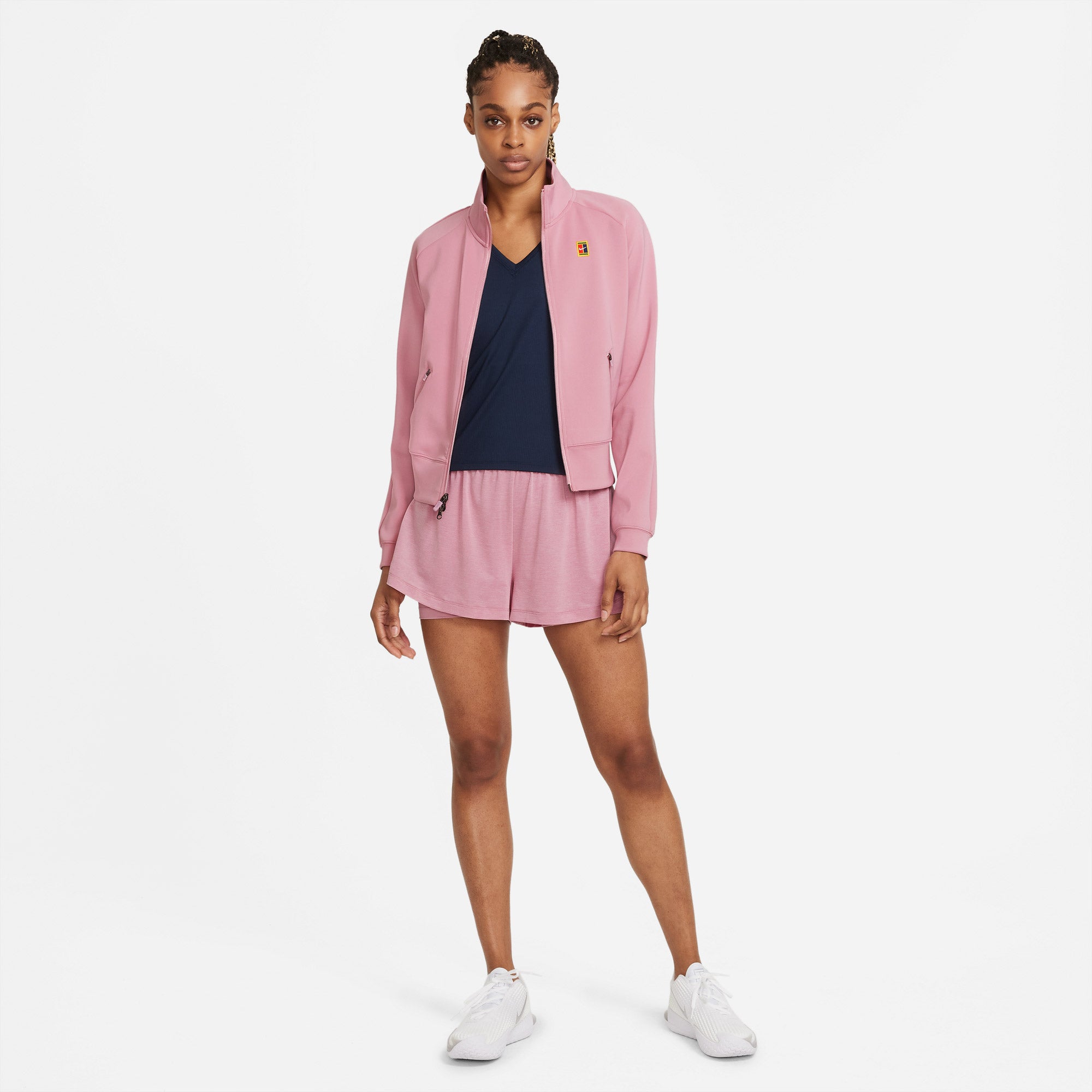 Nike Dri-FIT Heritage Women's Full-Zip Tennis Jacket Pink (3)