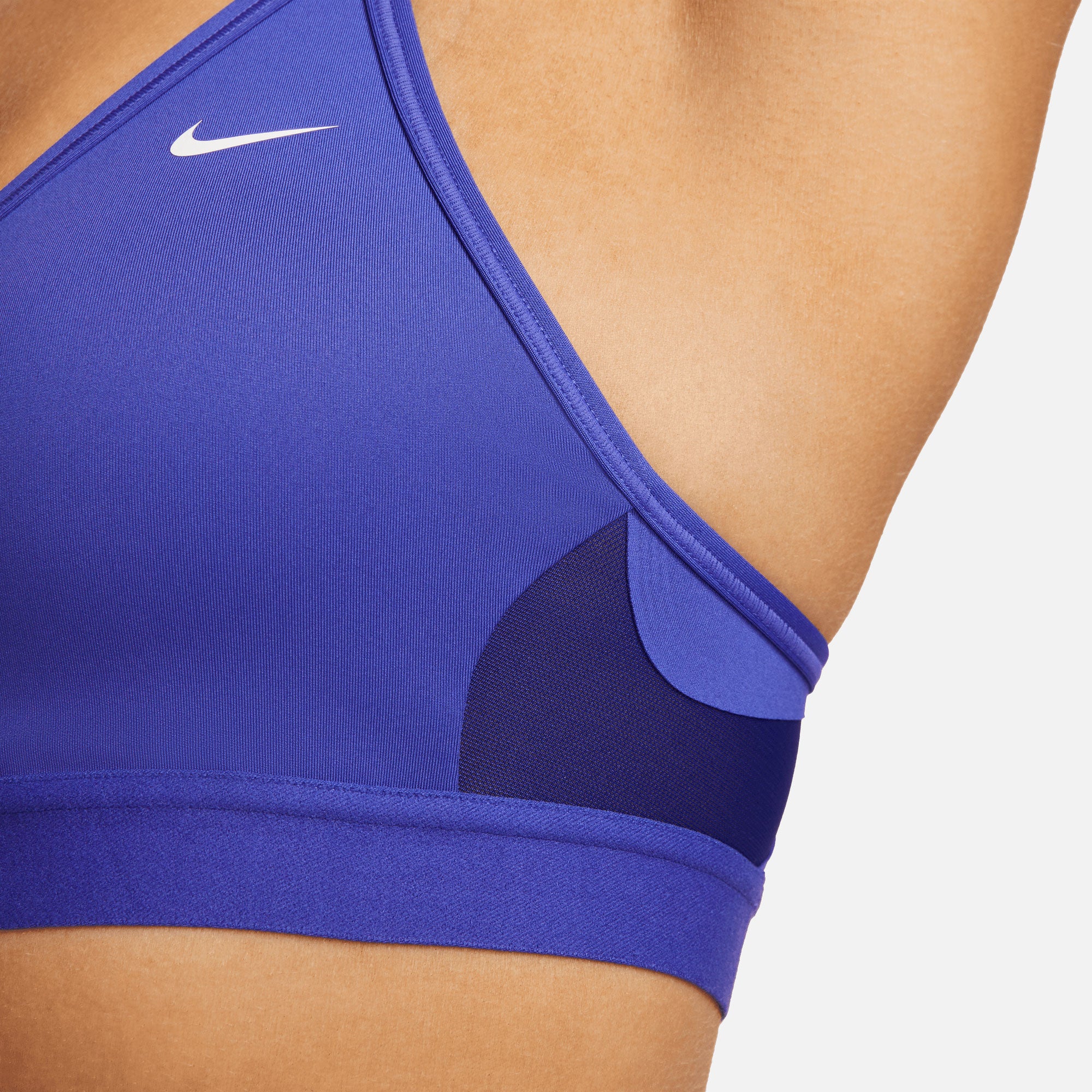 Nike Dri-FIT Indy Women's Light-Support Padded V-Neck Sports Bra Blue (4)