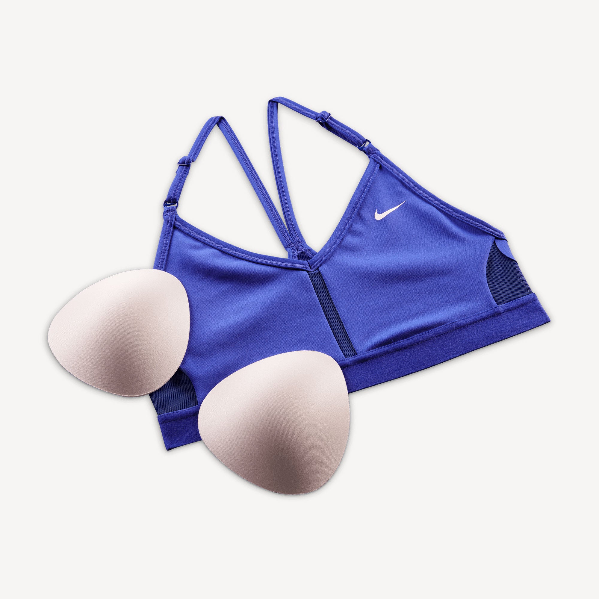 Nike Dri-FIT Indy Women's Light-Support Padded V-Neck Sports Bra Blue (7)