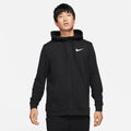 Nike Dri-FIT Men's Fleece Full-Zip Training Hoodie Black (1)
