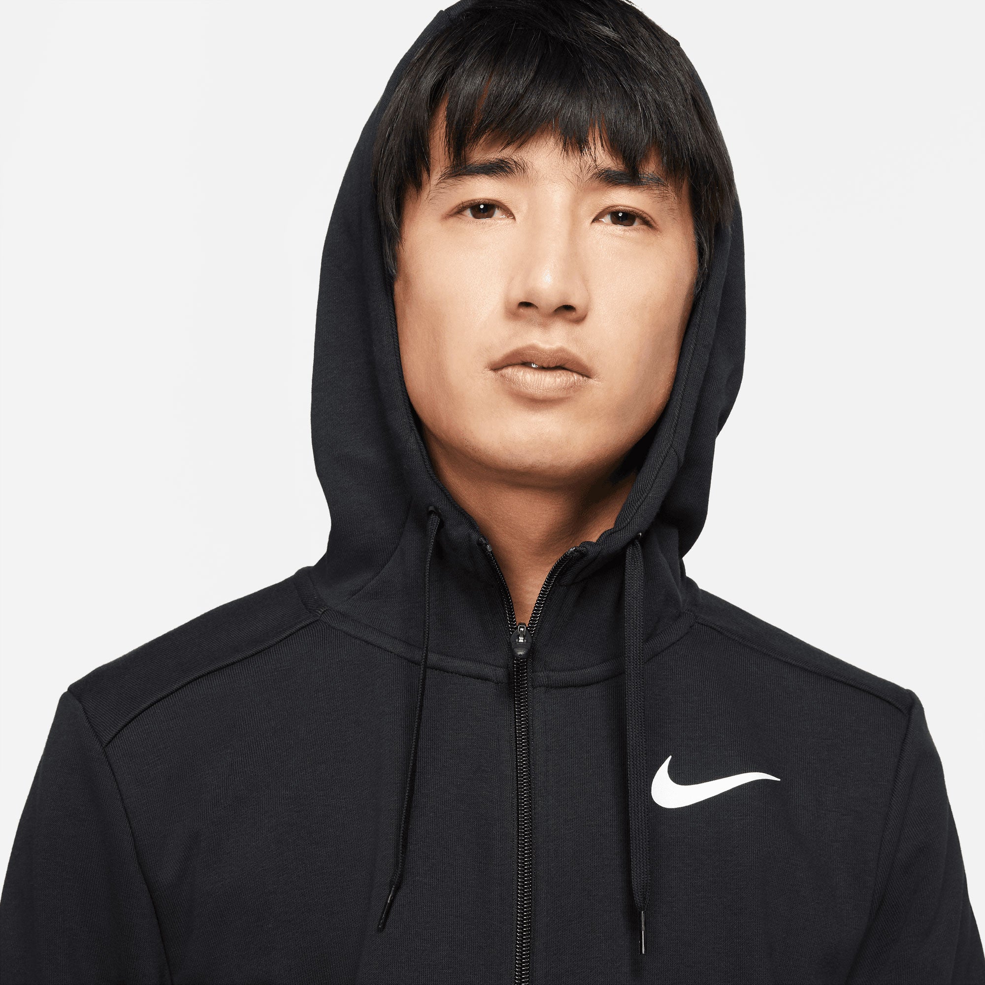 Nike Dri-FIT Men's Fleece Full-Zip Training Hoodie Black (3)